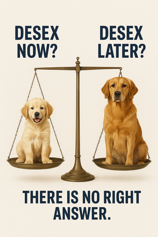 Desexing Early vs Late – What’s the Right Choice for Your Dog?