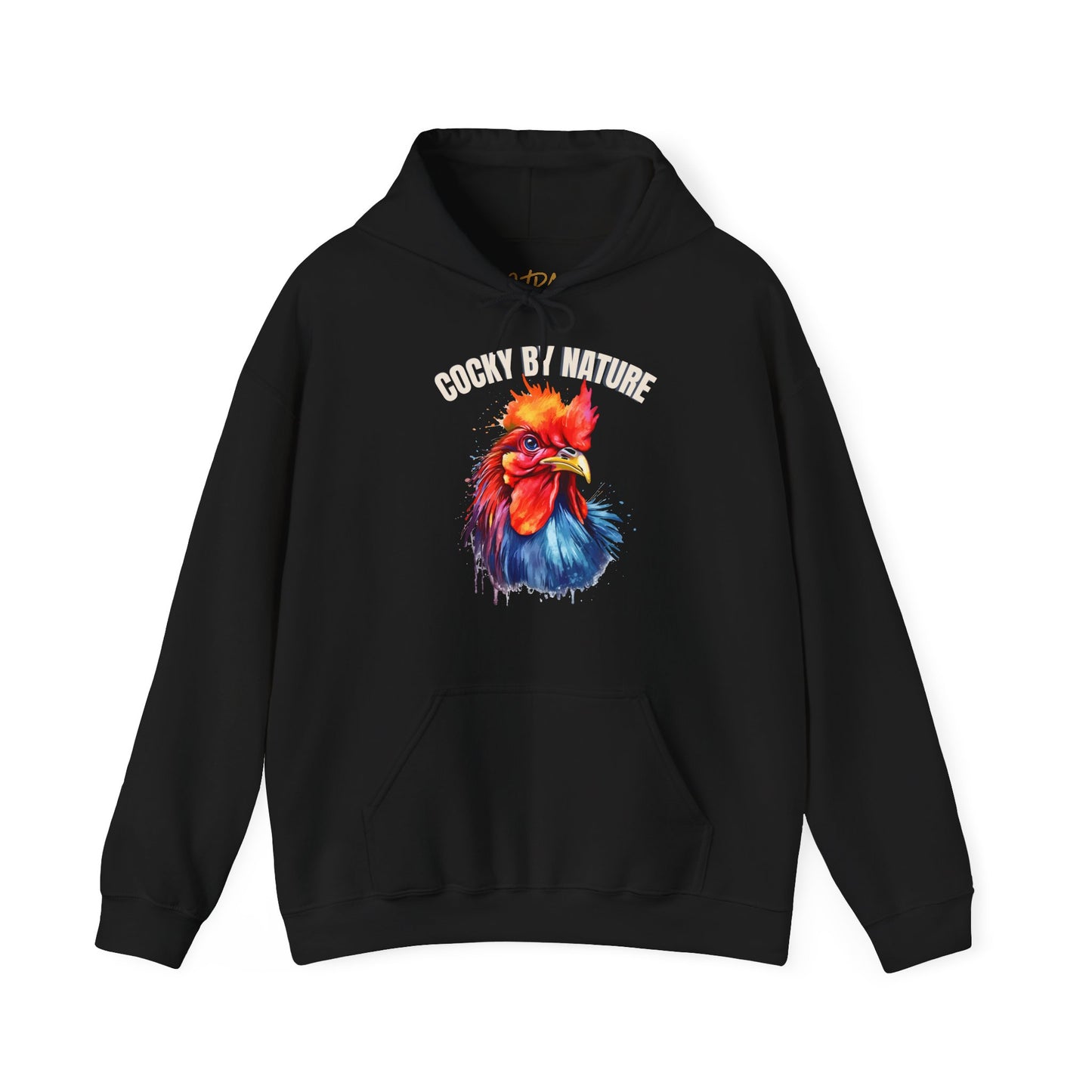 Rooster Hoodie – 'Cocky by Nature' Bold Color Design – Unisex Fit