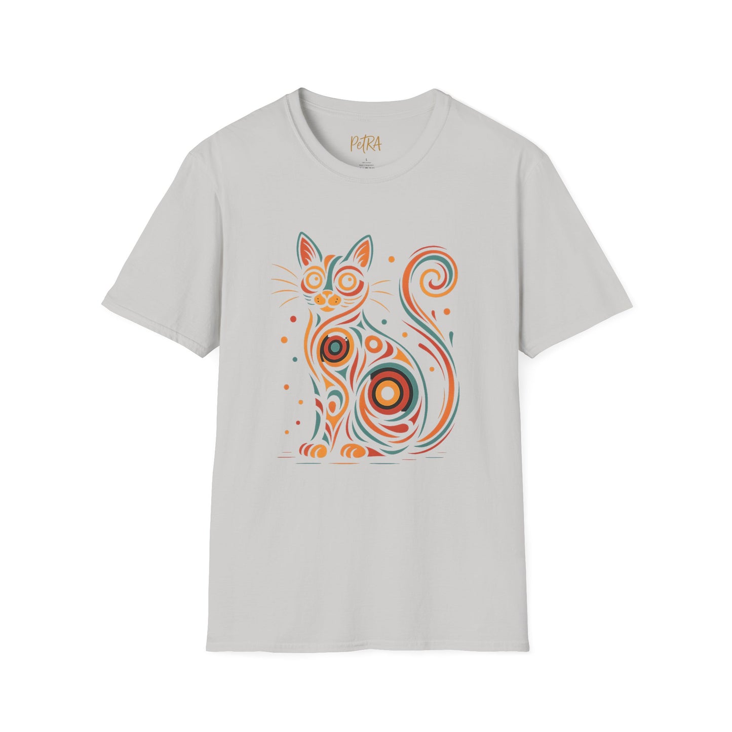 Cat T Shirt – Abstract Kaleidoscope Art – Unisex Fit