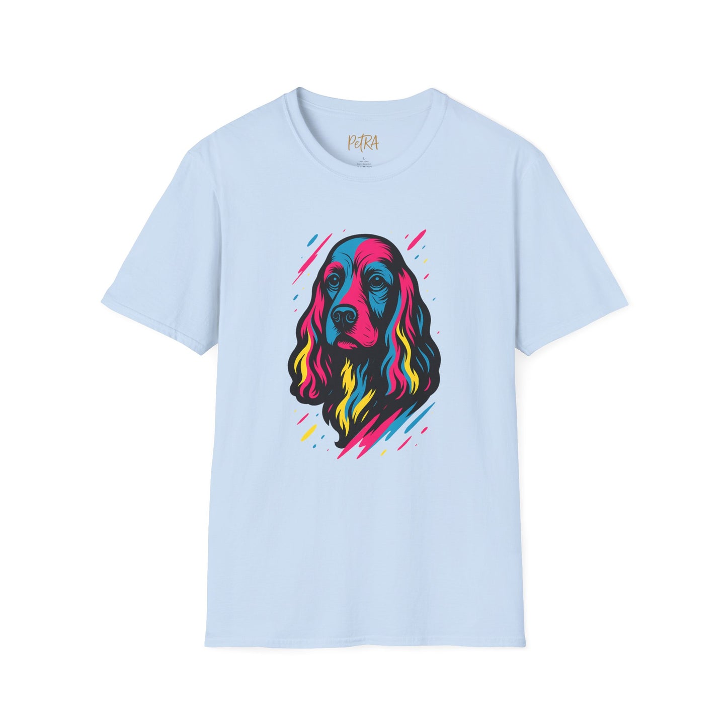 Cocker Spaniel T Shirt – Neo Pop Art Portrait – Unisex Fit
