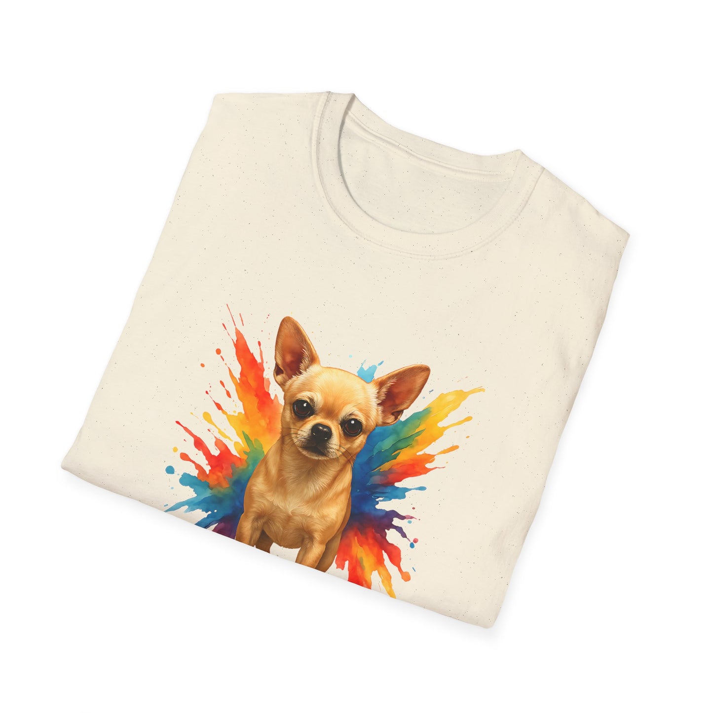Chihuahua T Shirt – Color Splash Portrait – Unisex Fit