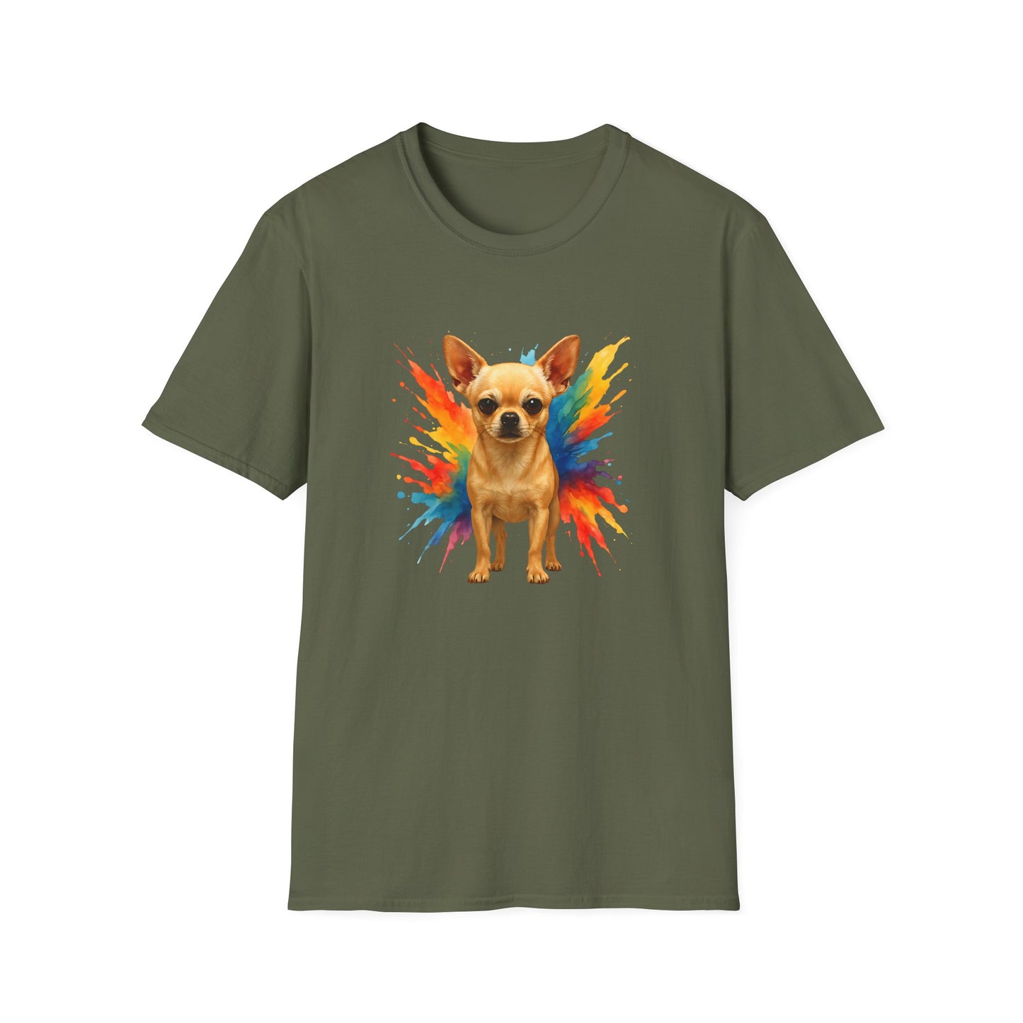 Chihuahua T Shirt – Color Splash Portrait – Unisex Fit