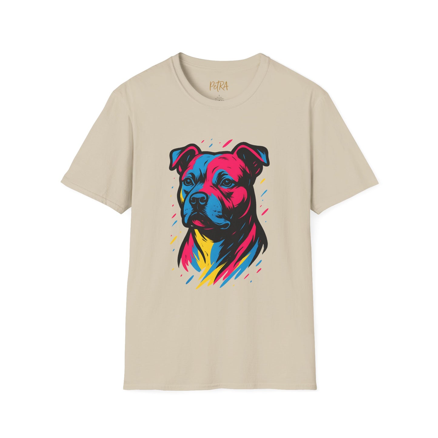 Staffy T Shirt – Neo Pop Art Portrait – Unisex Fit