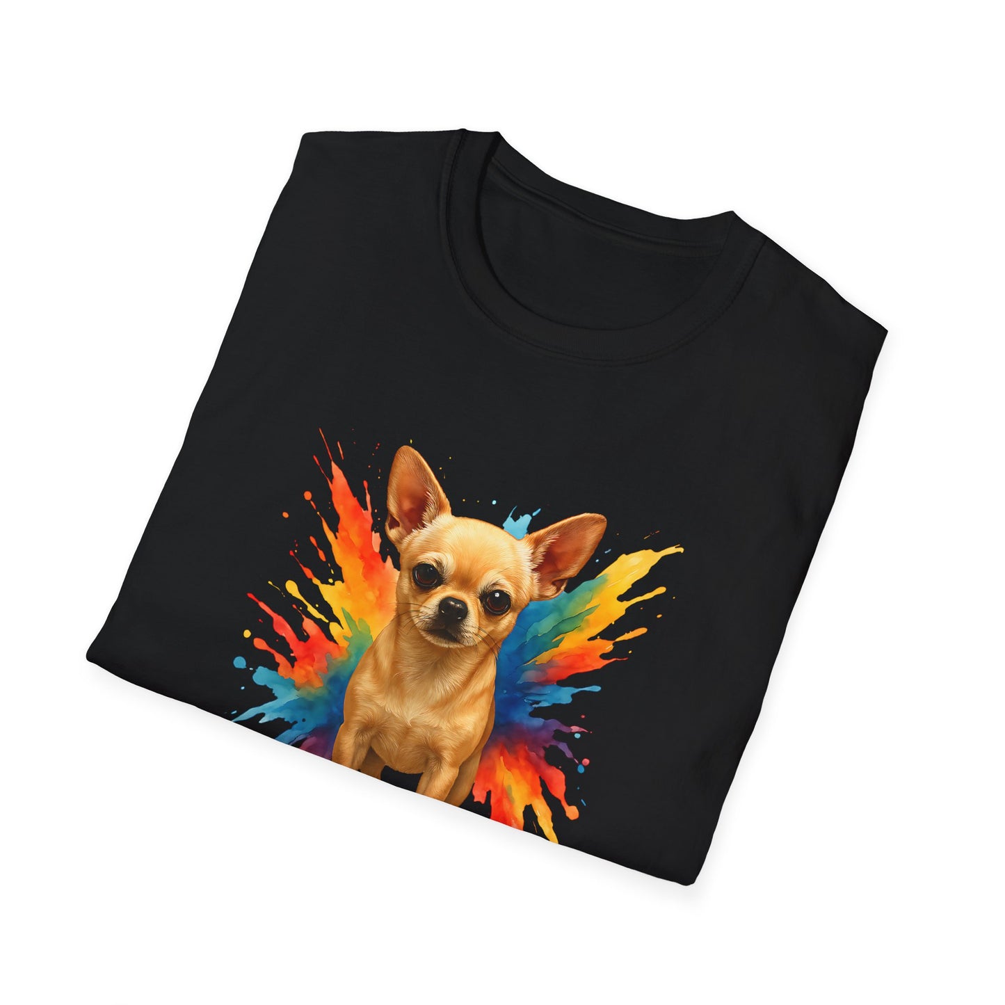 Chihuahua T Shirt – Color Splash Portrait – Unisex Fit