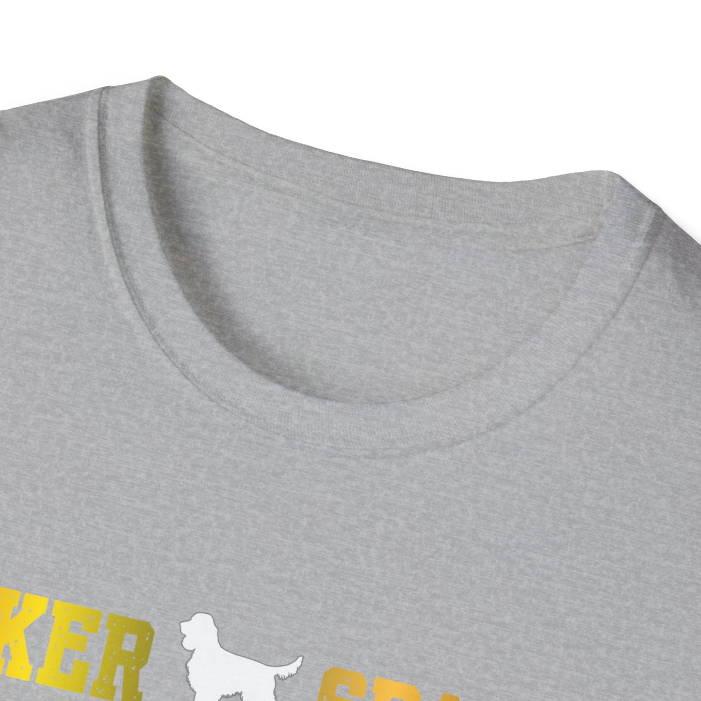 Cocker Spaniel T Shirt – 'Cocker Spaniel Dad' Block Silhouette – Unisex Fit