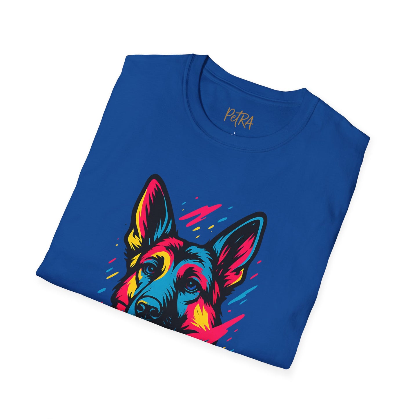 German Shepherd T Shirt – Neo Pop Art Portrait – Unisex Fit