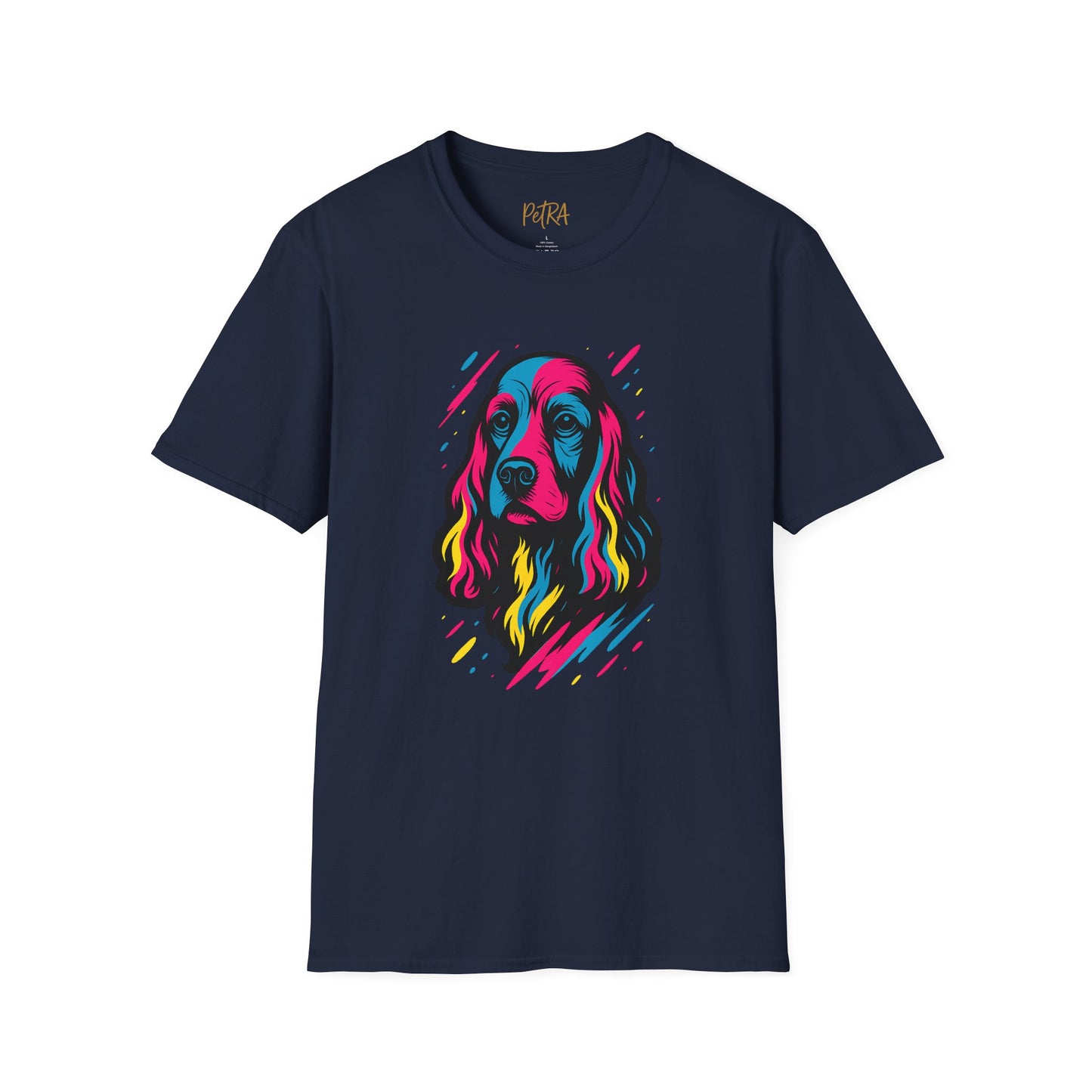 Cocker Spaniel T Shirt – Neo Pop Art Portrait – Unisex Fit