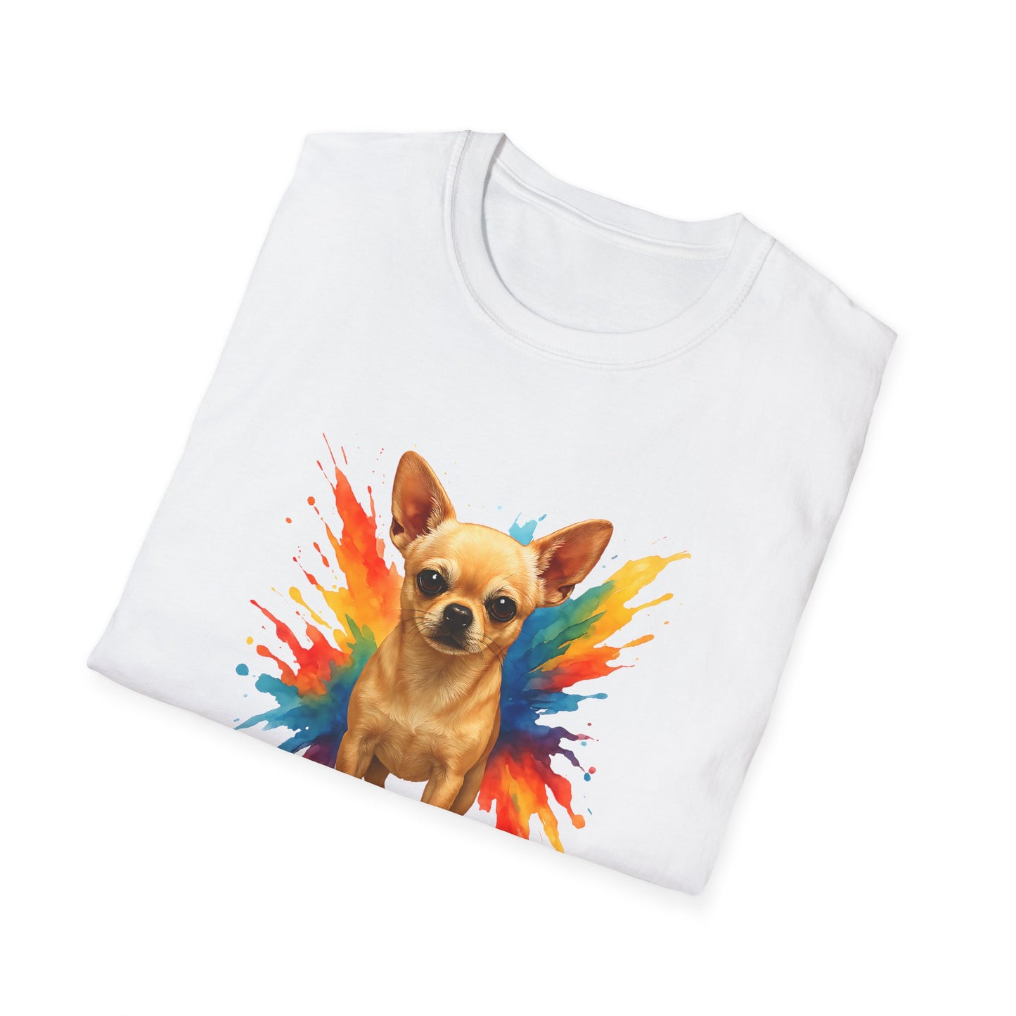 Chihuahua T Shirt – Color Splash Portrait – Unisex Fit