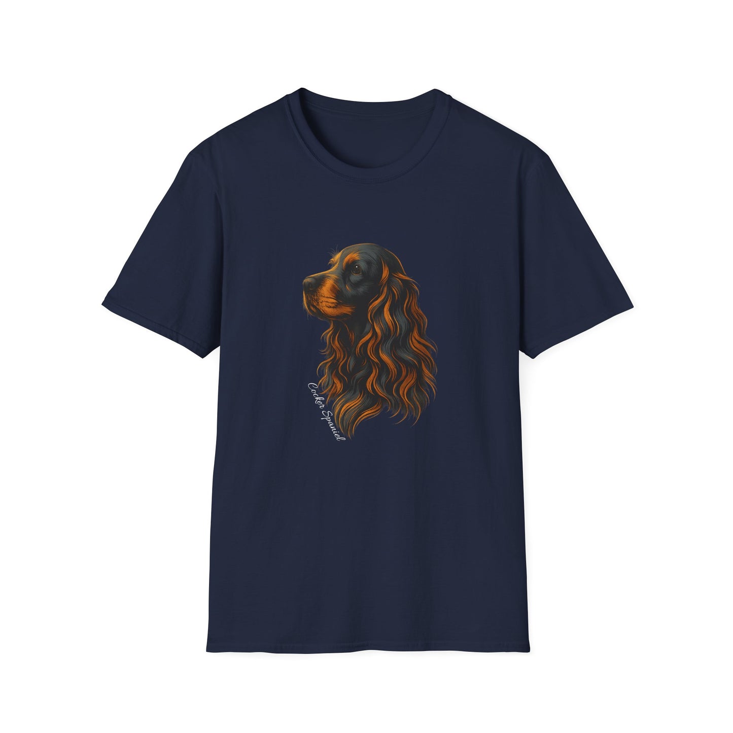 Cocker Spaniel T Shirt – Elegant Head Study Portrait – Unisex Fit