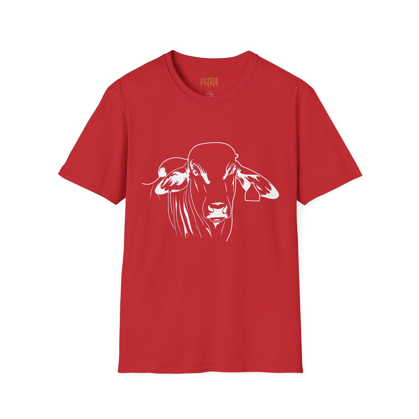 Brahman Tee – Minimal Line Art Cattle Design – Unisex Fit