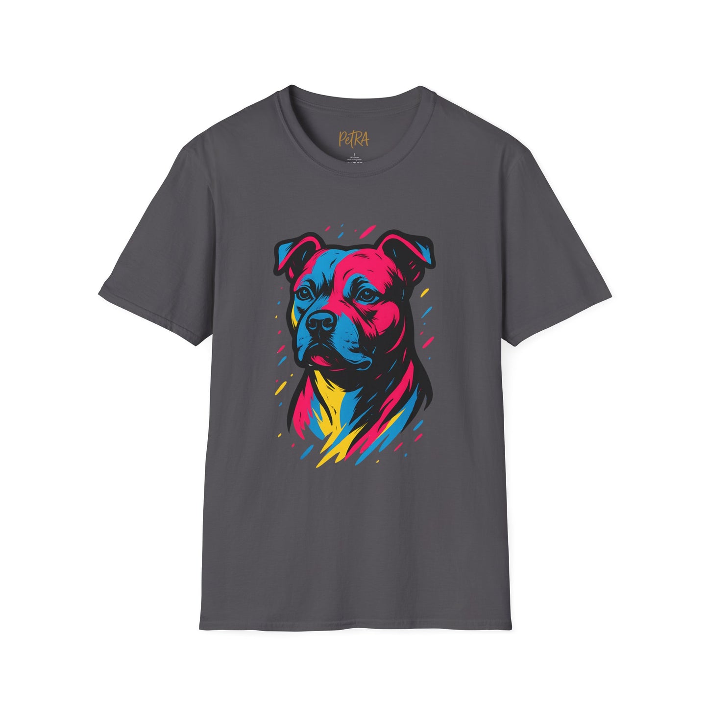 Staffy T Shirt – Neo Pop Art Portrait – Unisex Fit