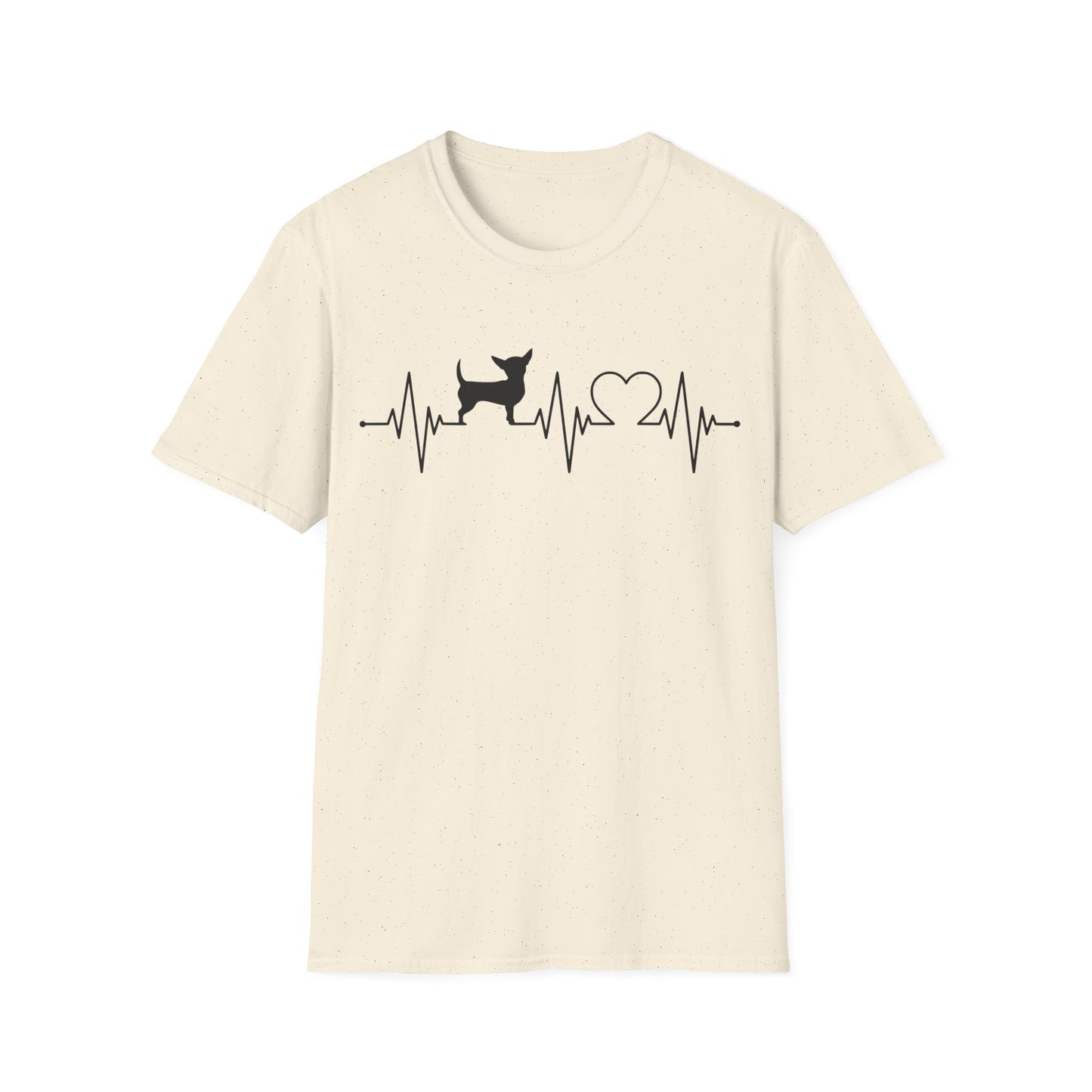 Chihuahua T Shirt – Heartbeat Design – Unisex Fit