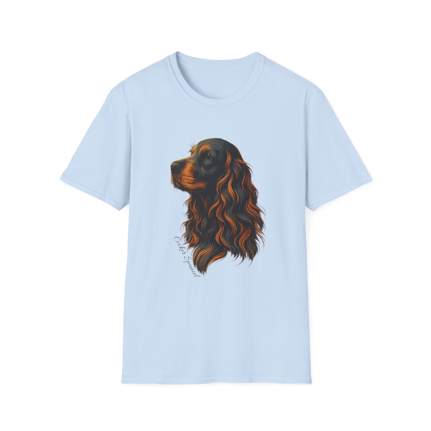 Cocker Spaniel T Shirt – Elegant Head Study Portrait – Unisex Fit