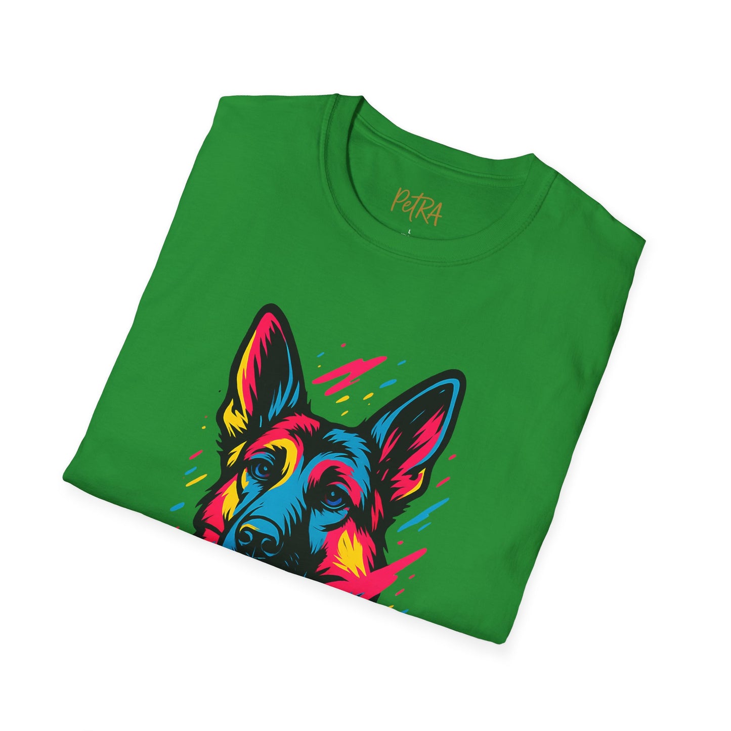 German Shepherd T Shirt – Neo Pop Art Portrait – Unisex Fit