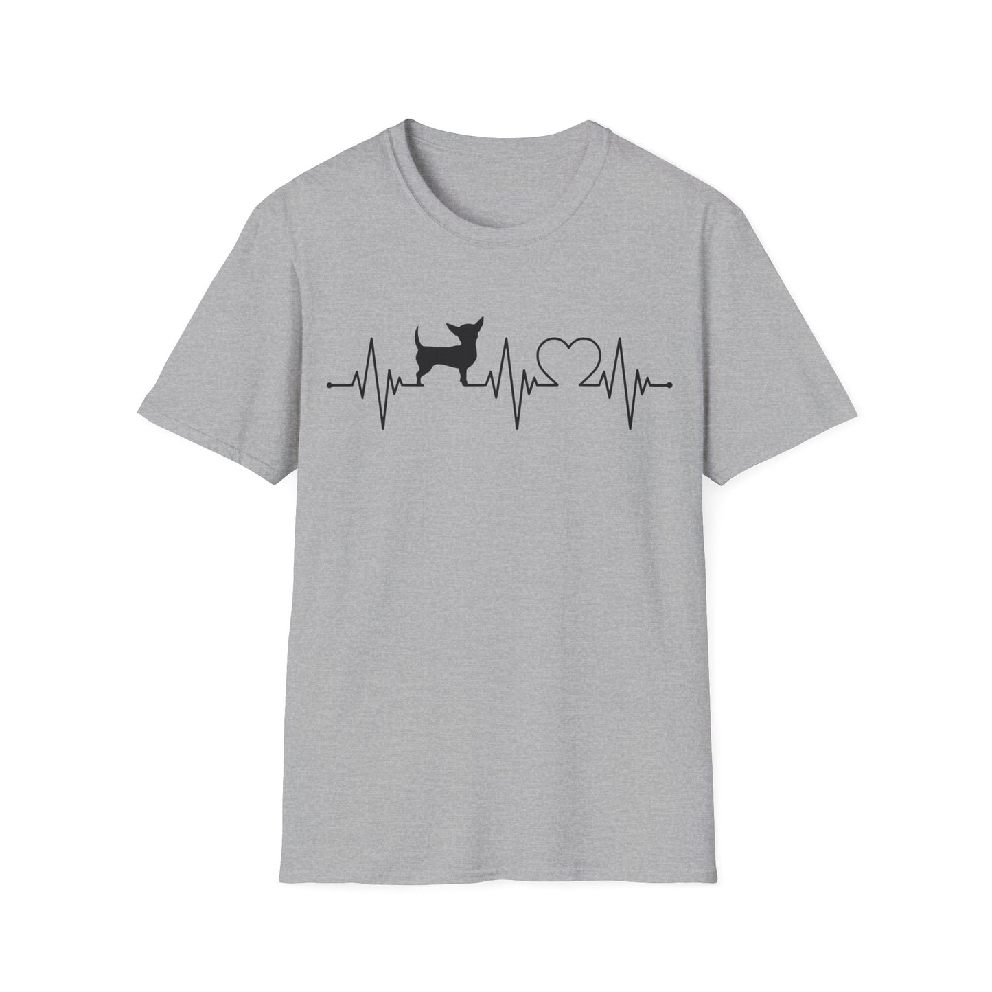Chihuahua T Shirt – Heartbeat Design – Unisex Fit