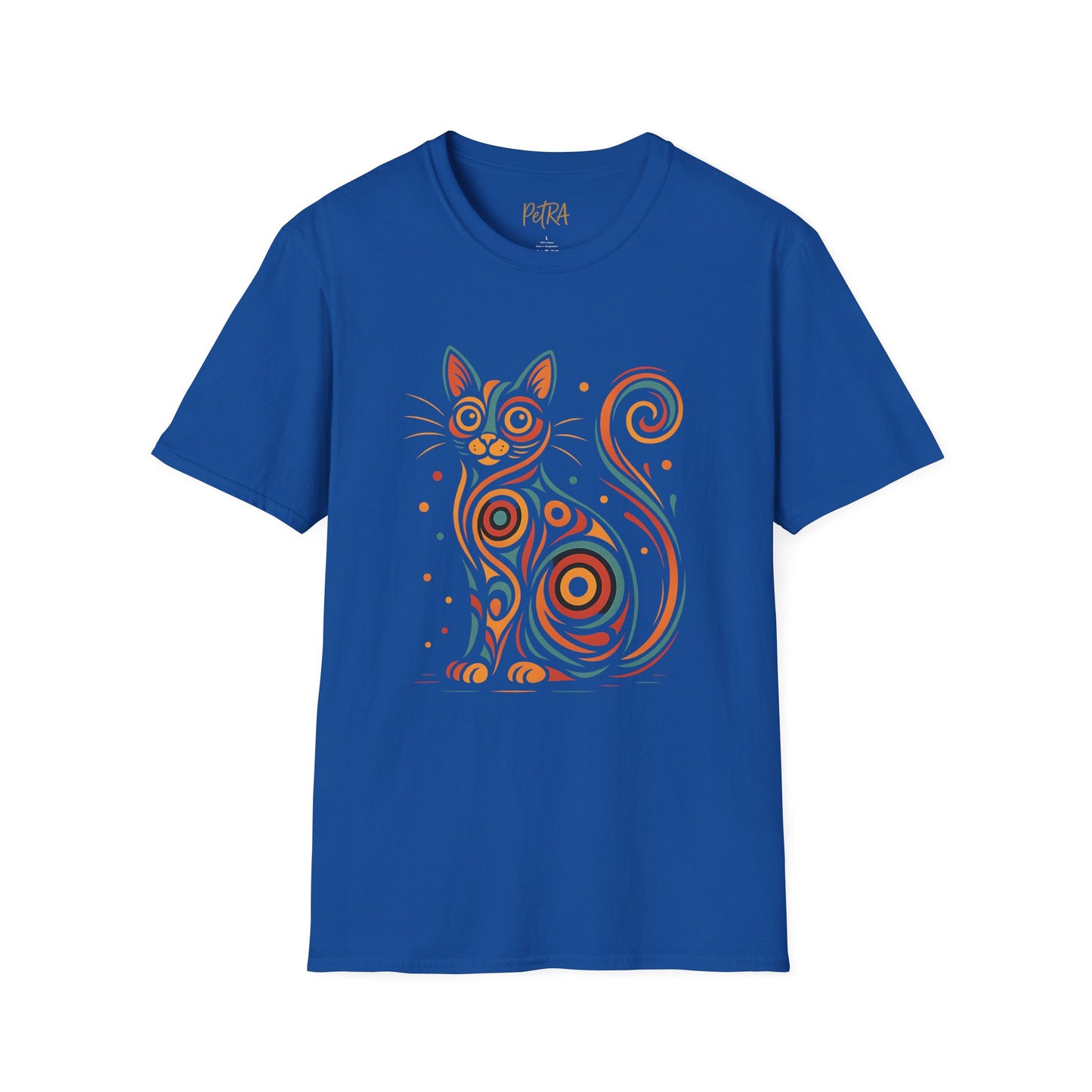 Cat T Shirt – Abstract Kaleidoscope Art – Unisex Fit