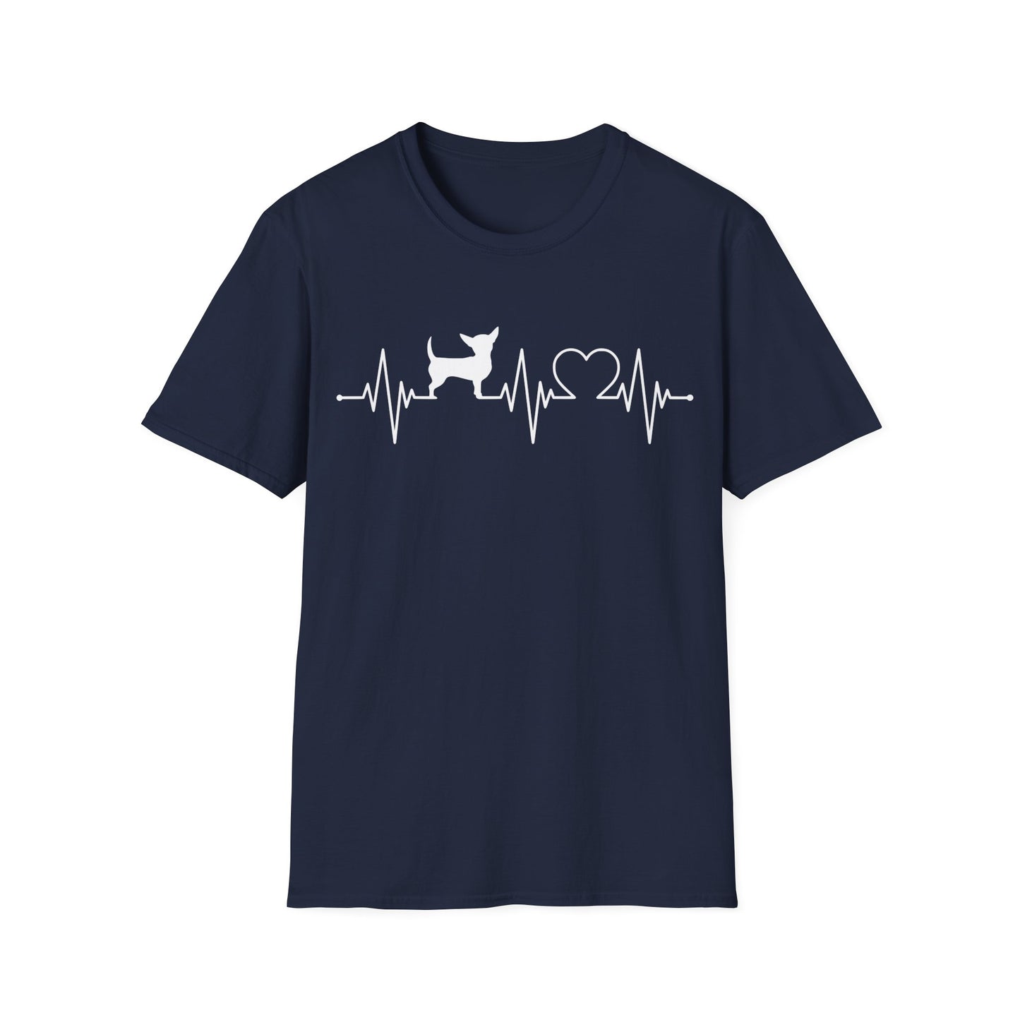 Chihuahua T Shirt – Heartbeat Design – Unisex Fit