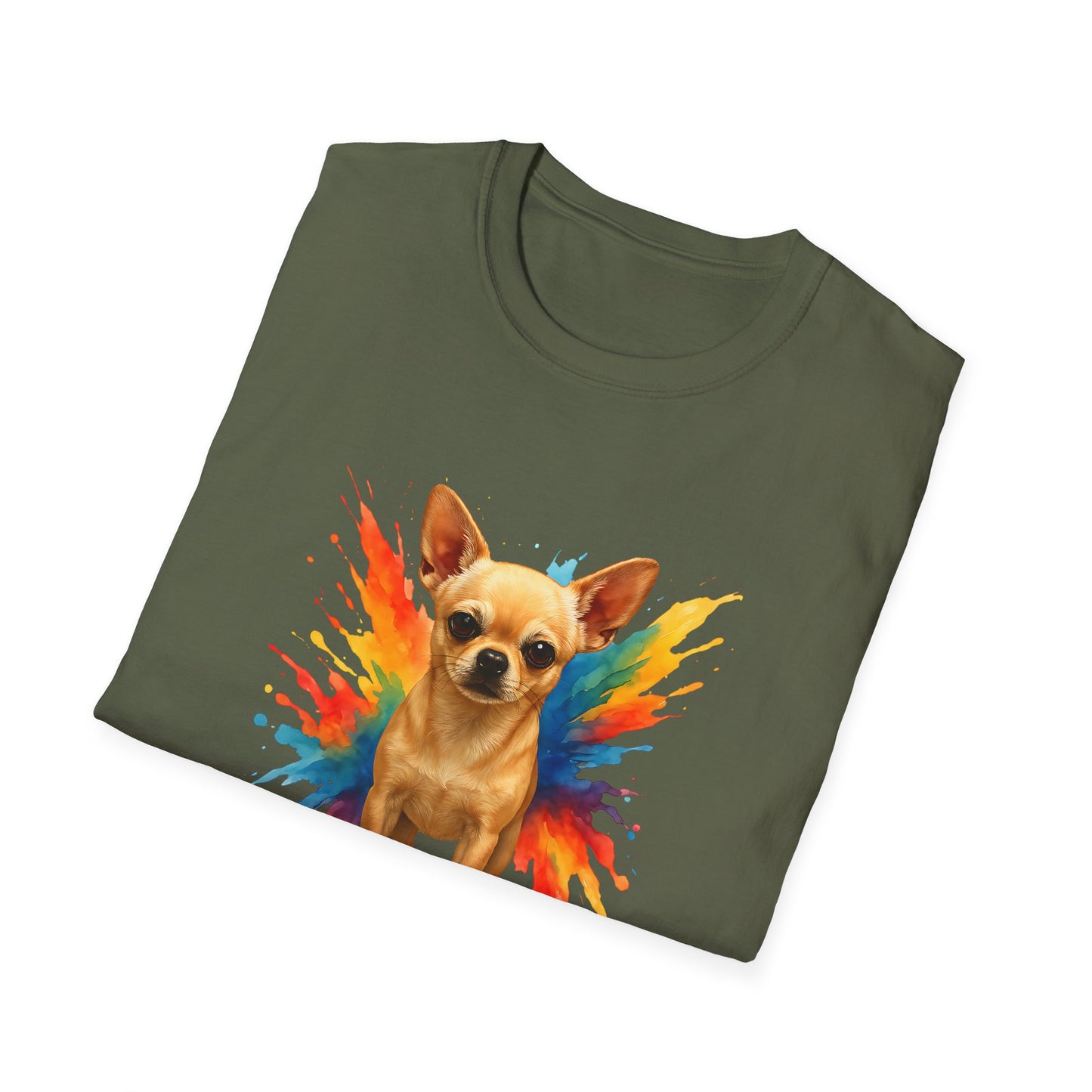 Chihuahua T Shirt – Color Splash Portrait – Unisex Fit