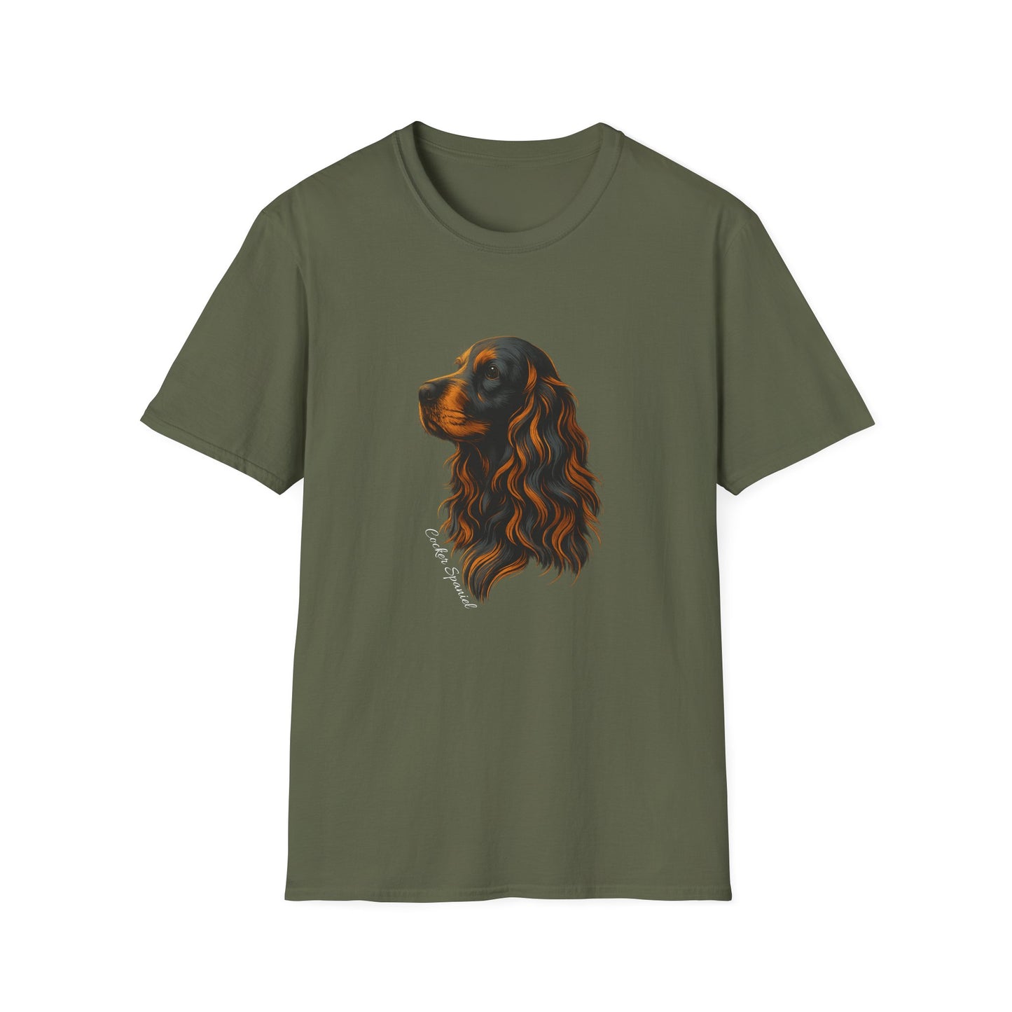 Cocker Spaniel T Shirt – Elegant Head Study Portrait – Unisex Fit