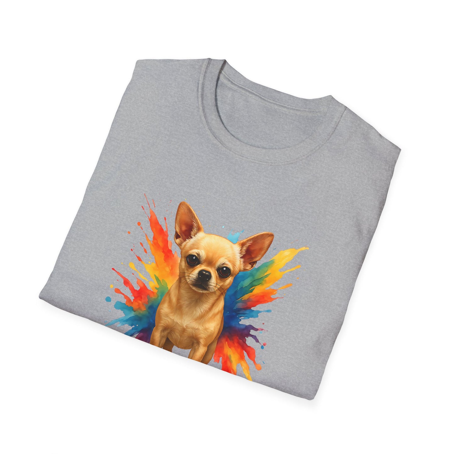 Chihuahua T Shirt – Color Splash Portrait – Unisex Fit