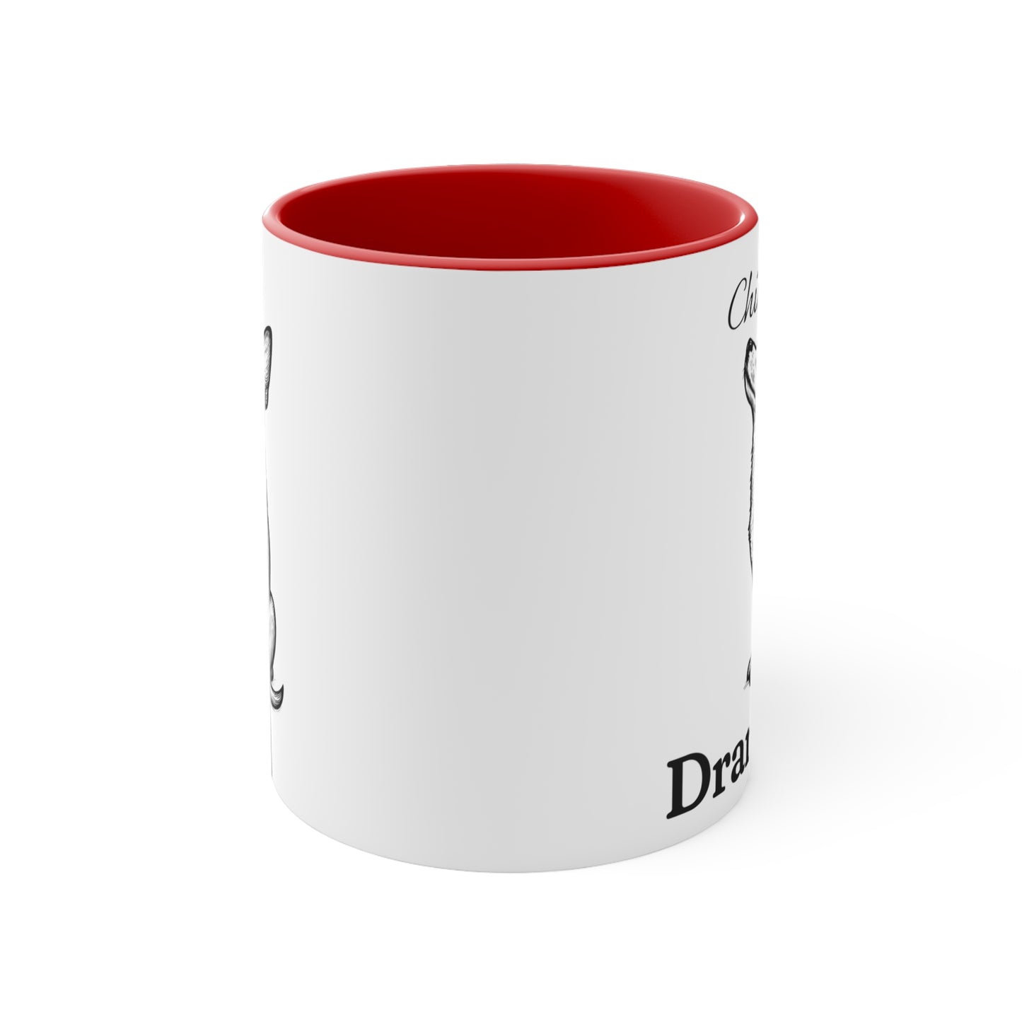 Chihuahua Mug – 'Dramatic AF' Sketch Design – 11oz Accent