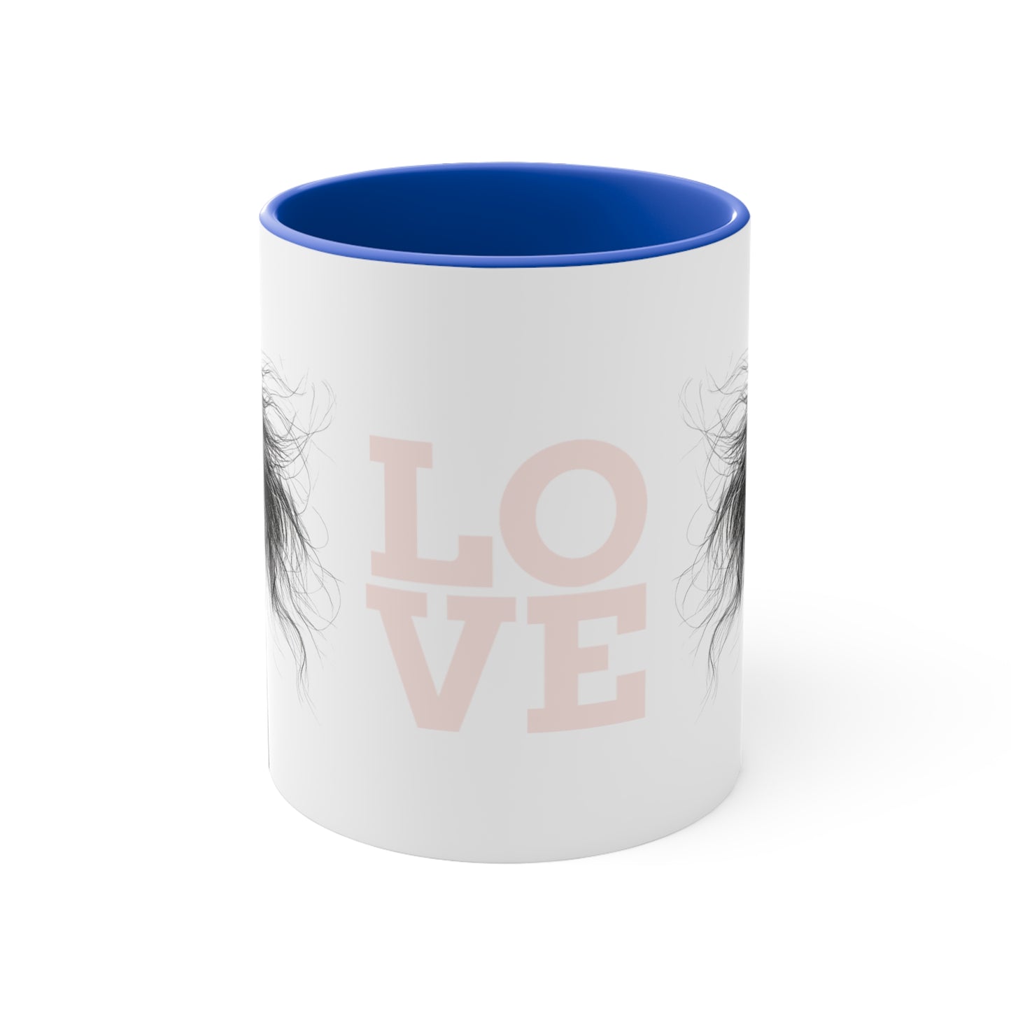 LOVE Horse Mug – Soft Script & Sketch Design – 11oz