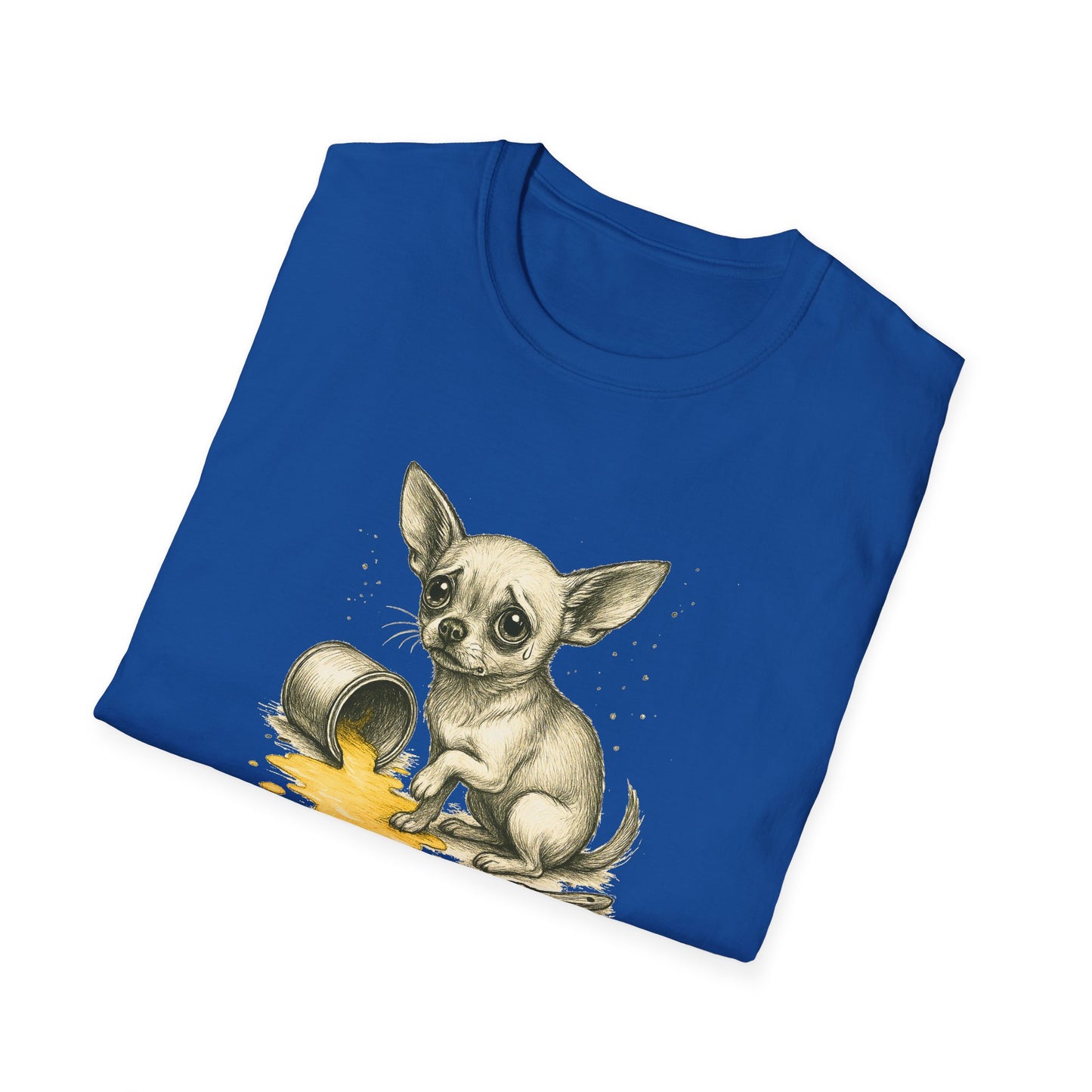 Chihuahua T Shirt – Spilled Paint Design – Unisex Fit