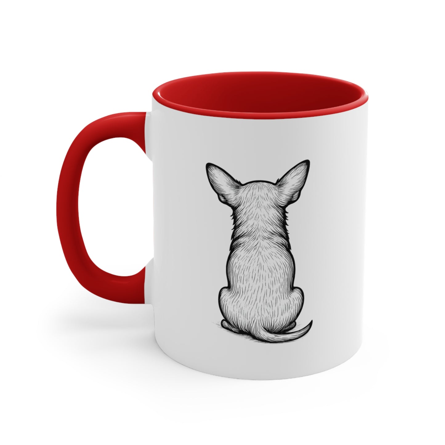 Chihuahua Mug – 'Dramatic AF' Sketch Design – 11oz Accent