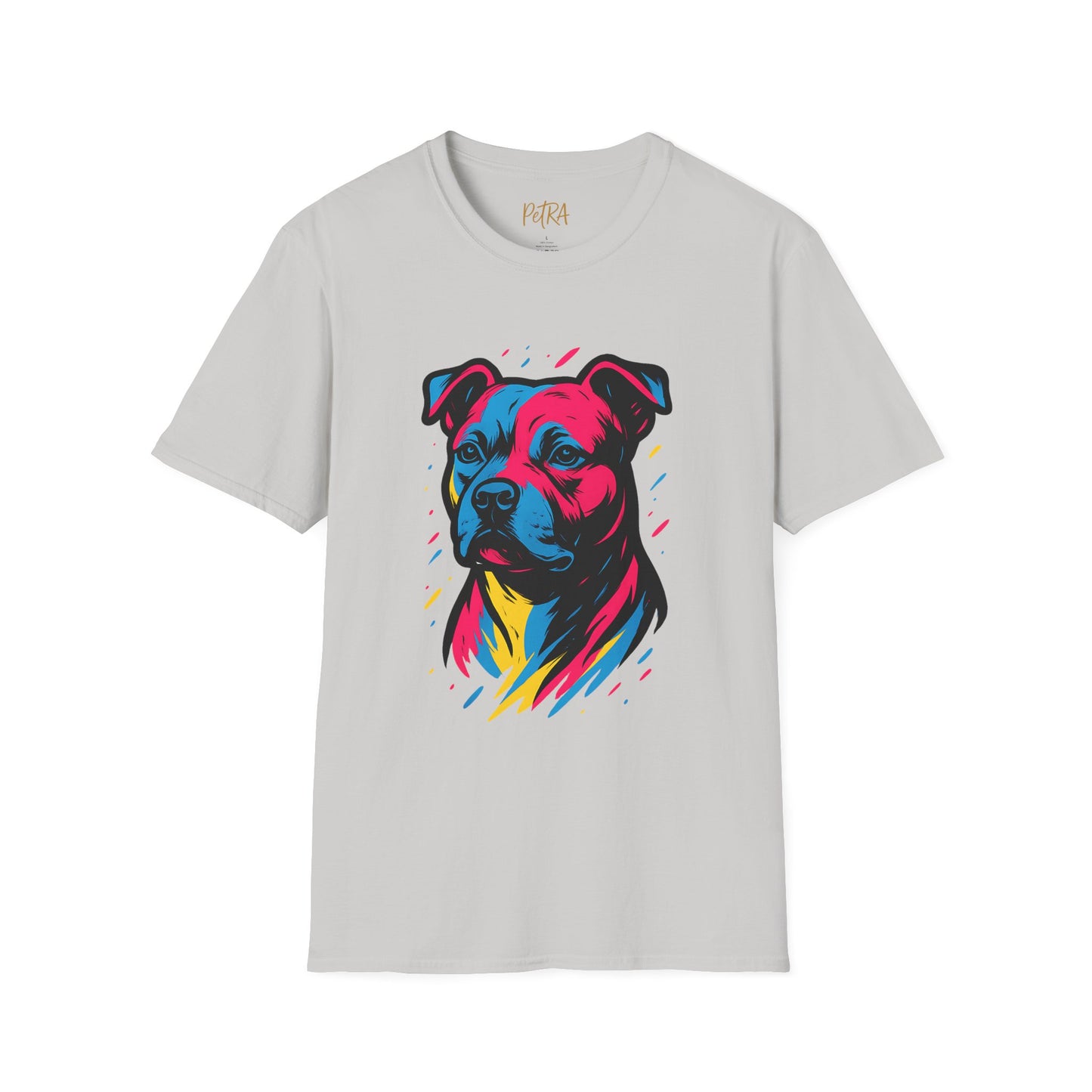 Staffy T Shirt – Neo Pop Art Portrait – Unisex Fit