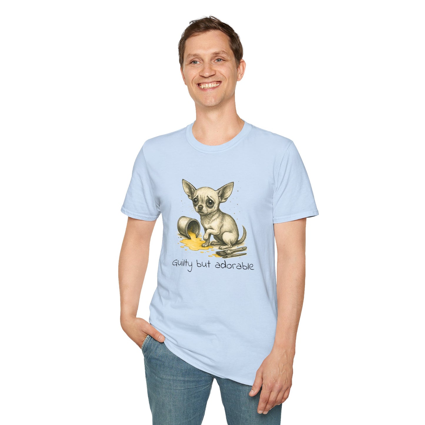 Chihuahua T Shirt – Spilled Paint Design – Unisex Fit