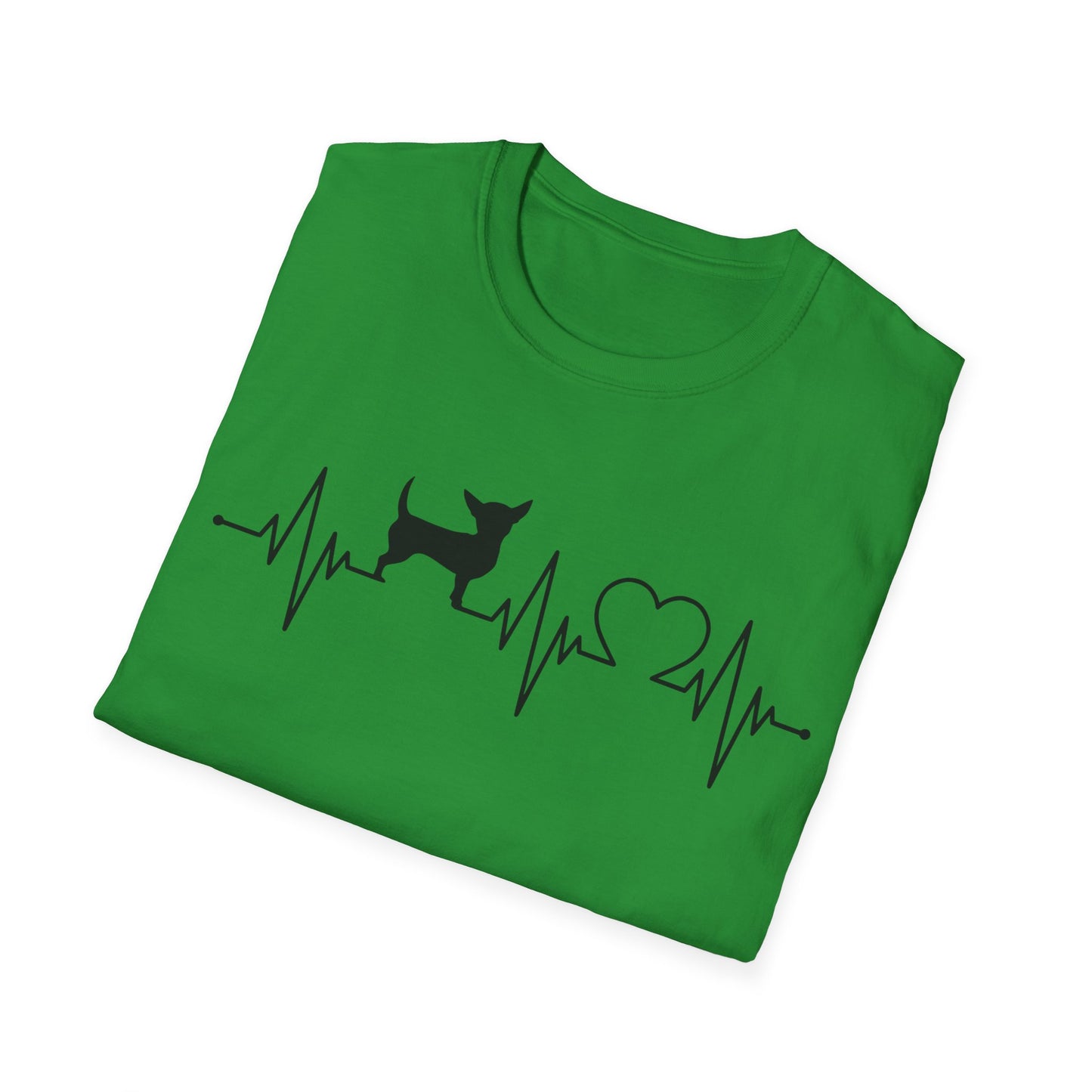 Chihuahua T Shirt – Heartbeat Design – Unisex Fit