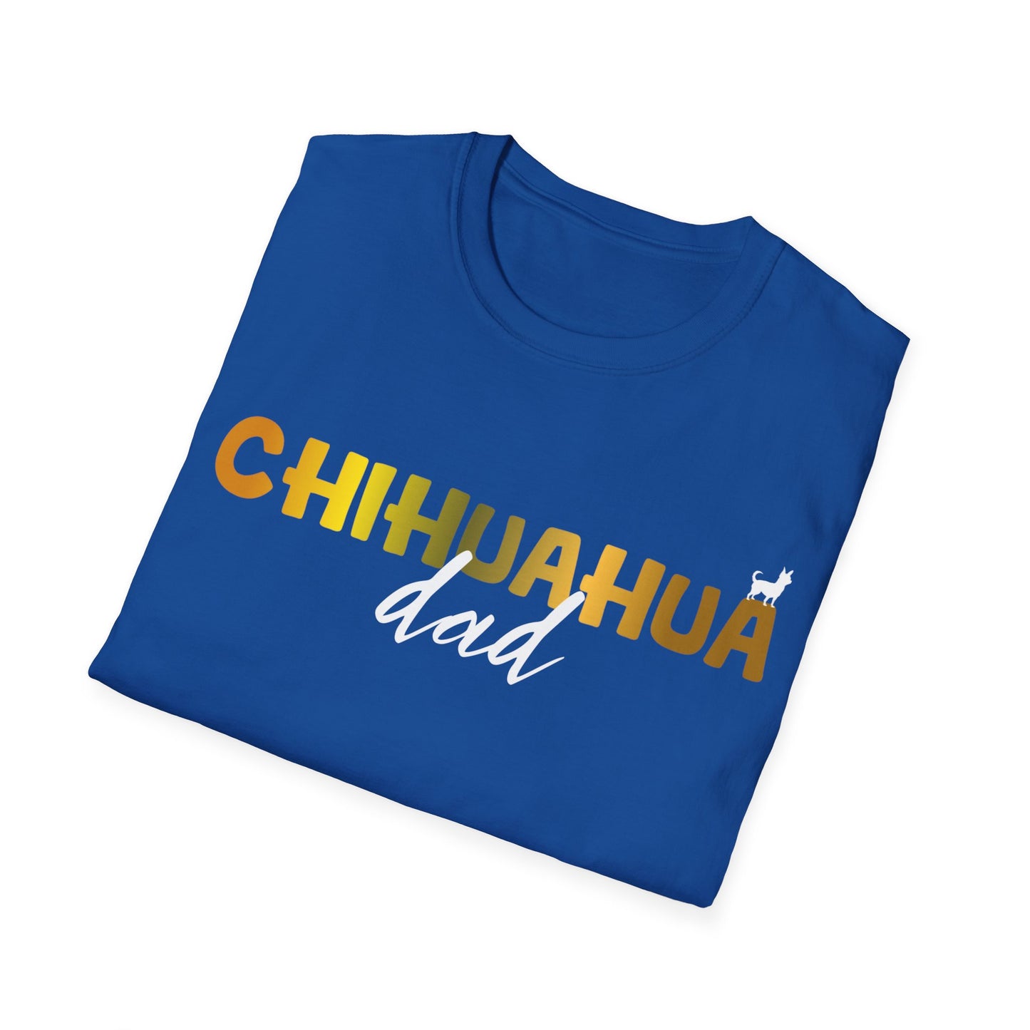 Chihuahua T Shirt – 'Chihuahua DAD' Bold Lettering – Unisex Fit