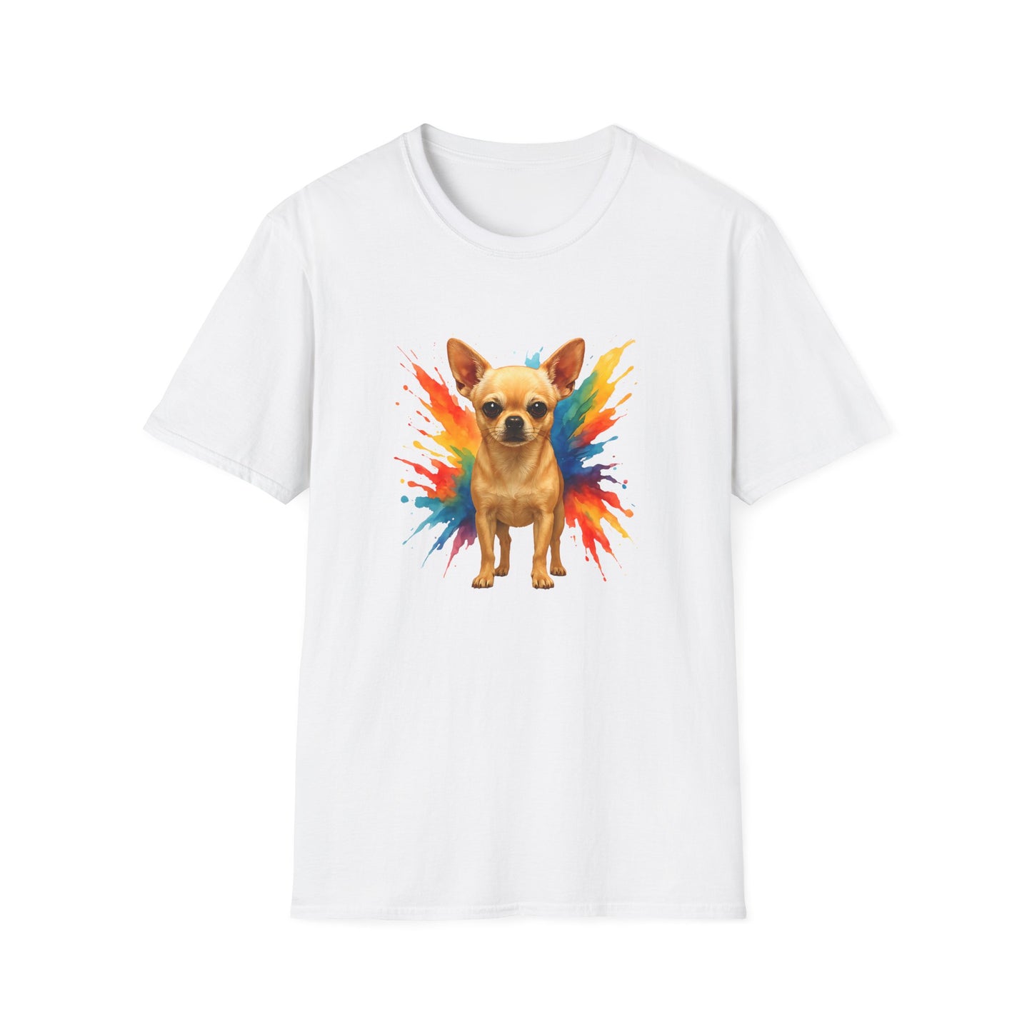 Chihuahua T Shirt – Color Splash Portrait – Unisex Fit