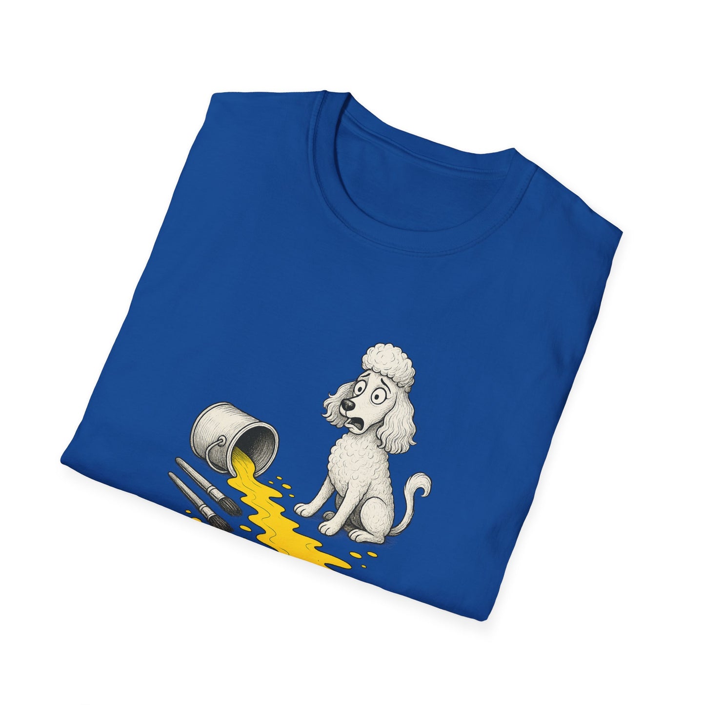 Poodle T Shirt – 'My Life is Ruined' Spilled Paint Design – Unisex Fit