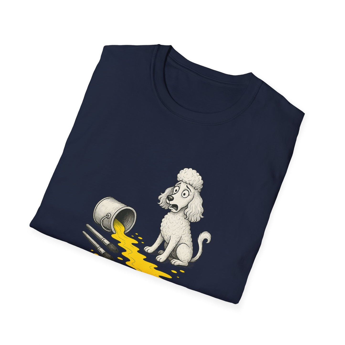 Poodle T Shirt – 'My Life is Ruined' Spilled Paint Design – Unisex Fit