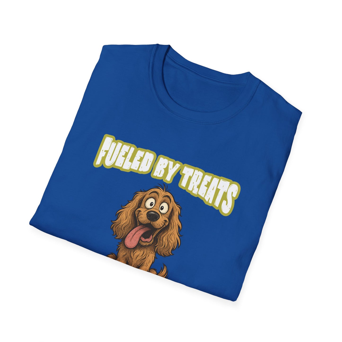 Cocker Spaniel T Shirt – 'Fueled by Treats & Poor Decisions' Cartoon Design – Unisex Fit