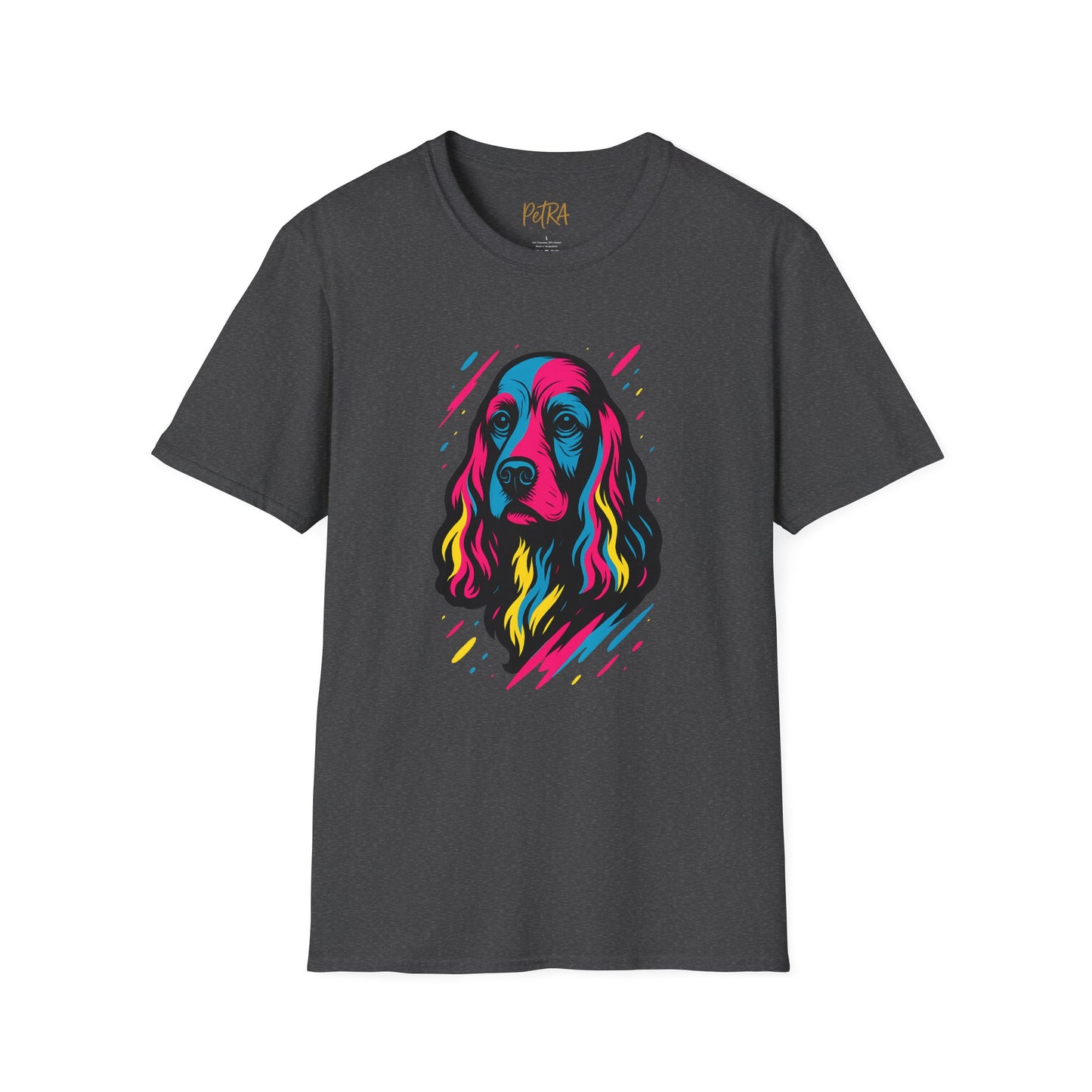 Cocker Spaniel T Shirt – Neo Pop Art Portrait – Unisex Fit