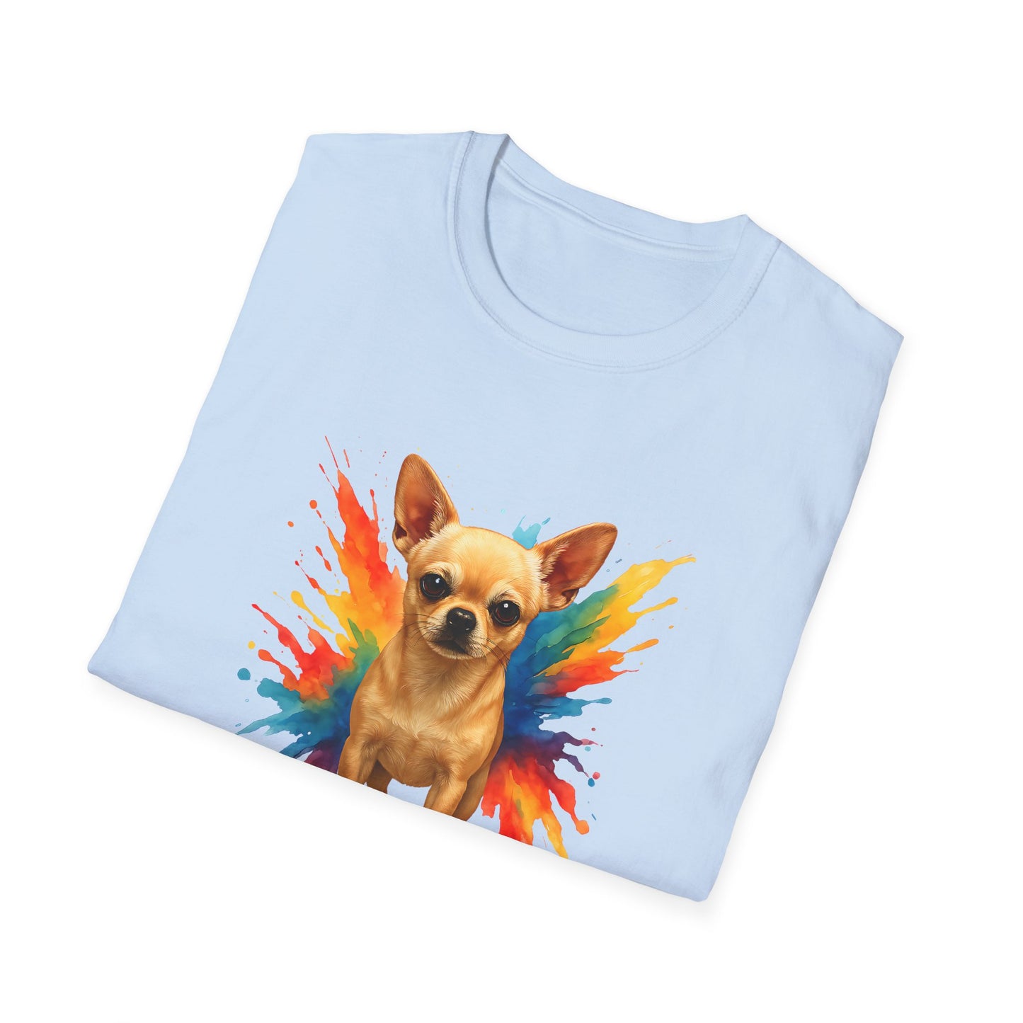 Chihuahua T Shirt – Color Splash Portrait – Unisex Fit