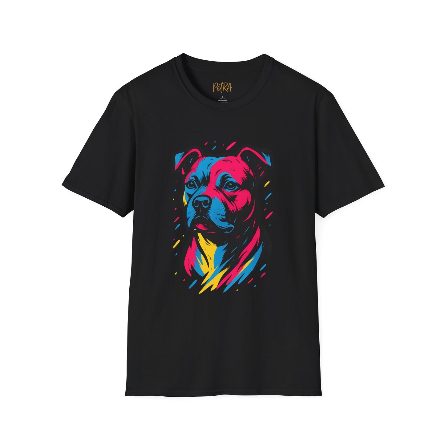 Staffy T Shirt – Neo Pop Art Portrait – Unisex Fit