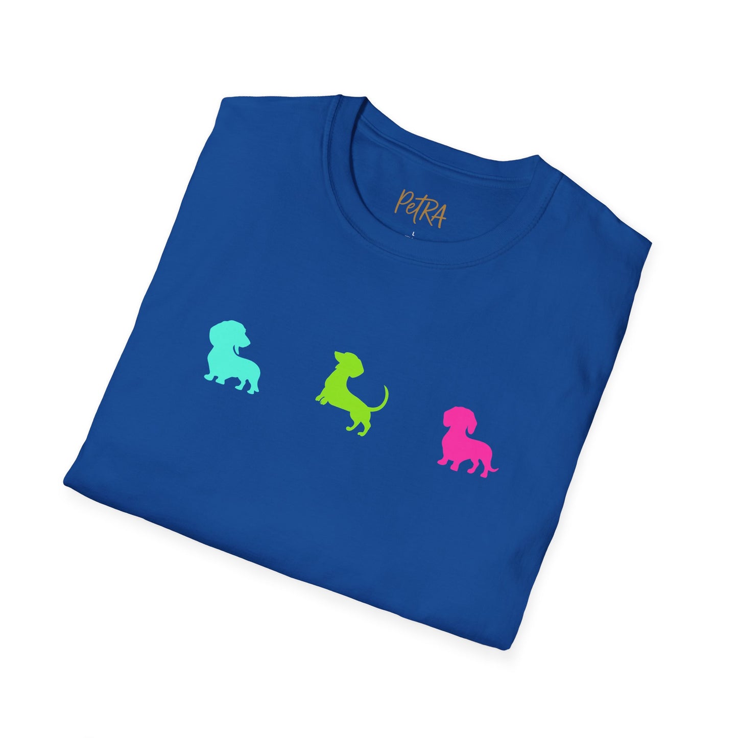 Dachshund T Shirt – Colorful Silhouette Design – Unisex Fit