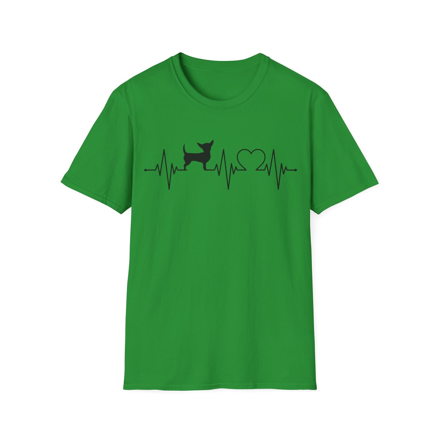 Chihuahua T Shirt – Heartbeat Design – Unisex Fit