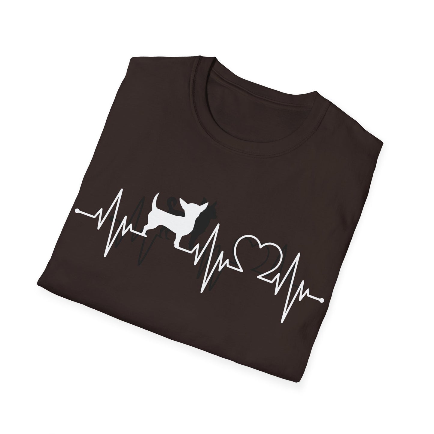 Chihuahua T Shirt – Heartbeat Design – Unisex Fit