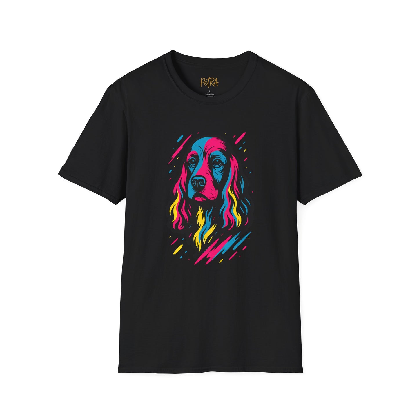 Cocker Spaniel T Shirt – Neo Pop Art Portrait – Unisex Fit