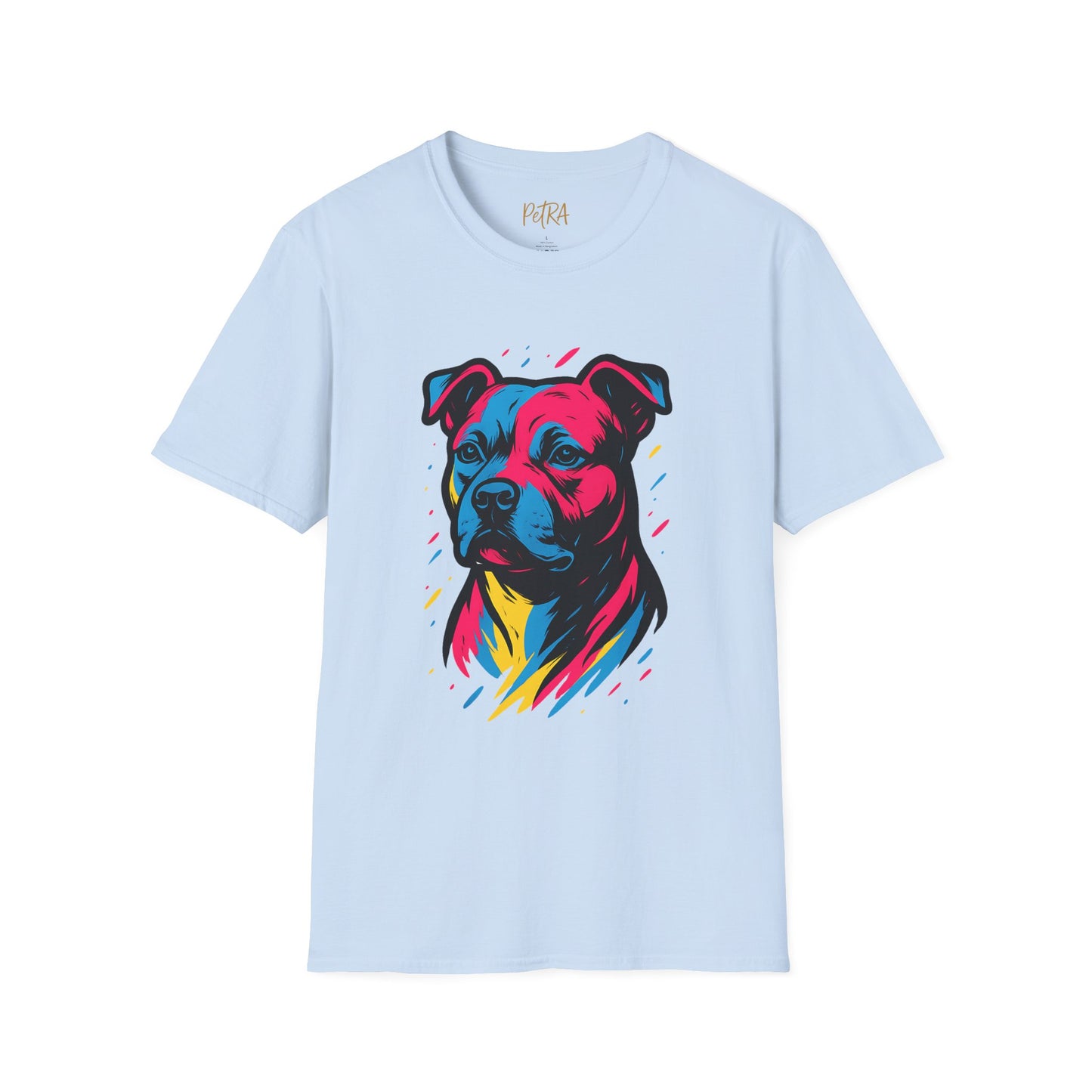 Staffy T Shirt – Neo Pop Art Portrait – Unisex Fit