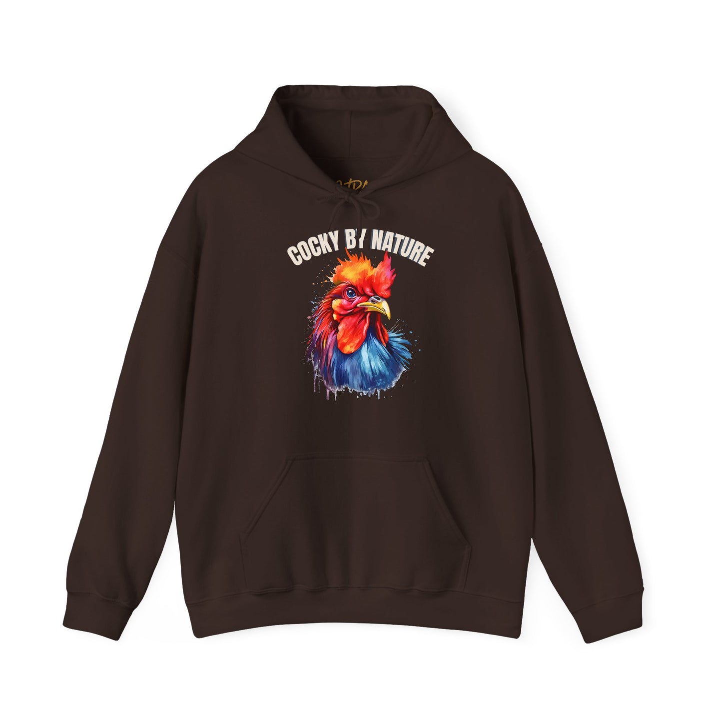 Rooster Hoodie – 'Cocky by Nature' Bold Color Design – Unisex Fit