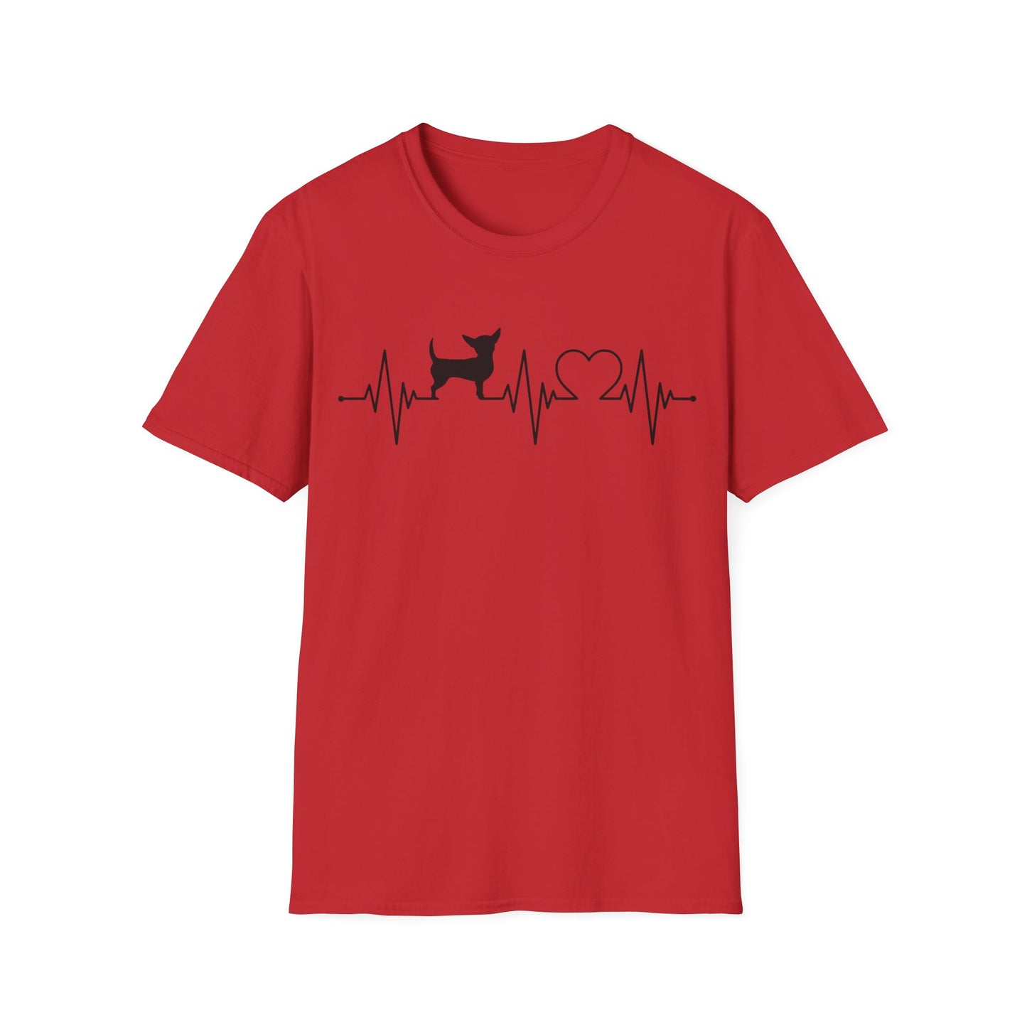 Chihuahua T Shirt – Heartbeat Design – Unisex Fit