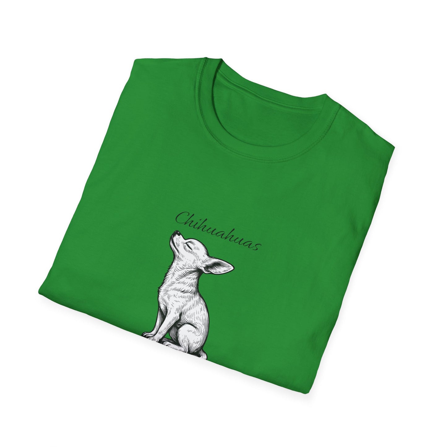 Chihuahua T Shirt – 'Dramatic AF' Sketch Design – Unisex Fit