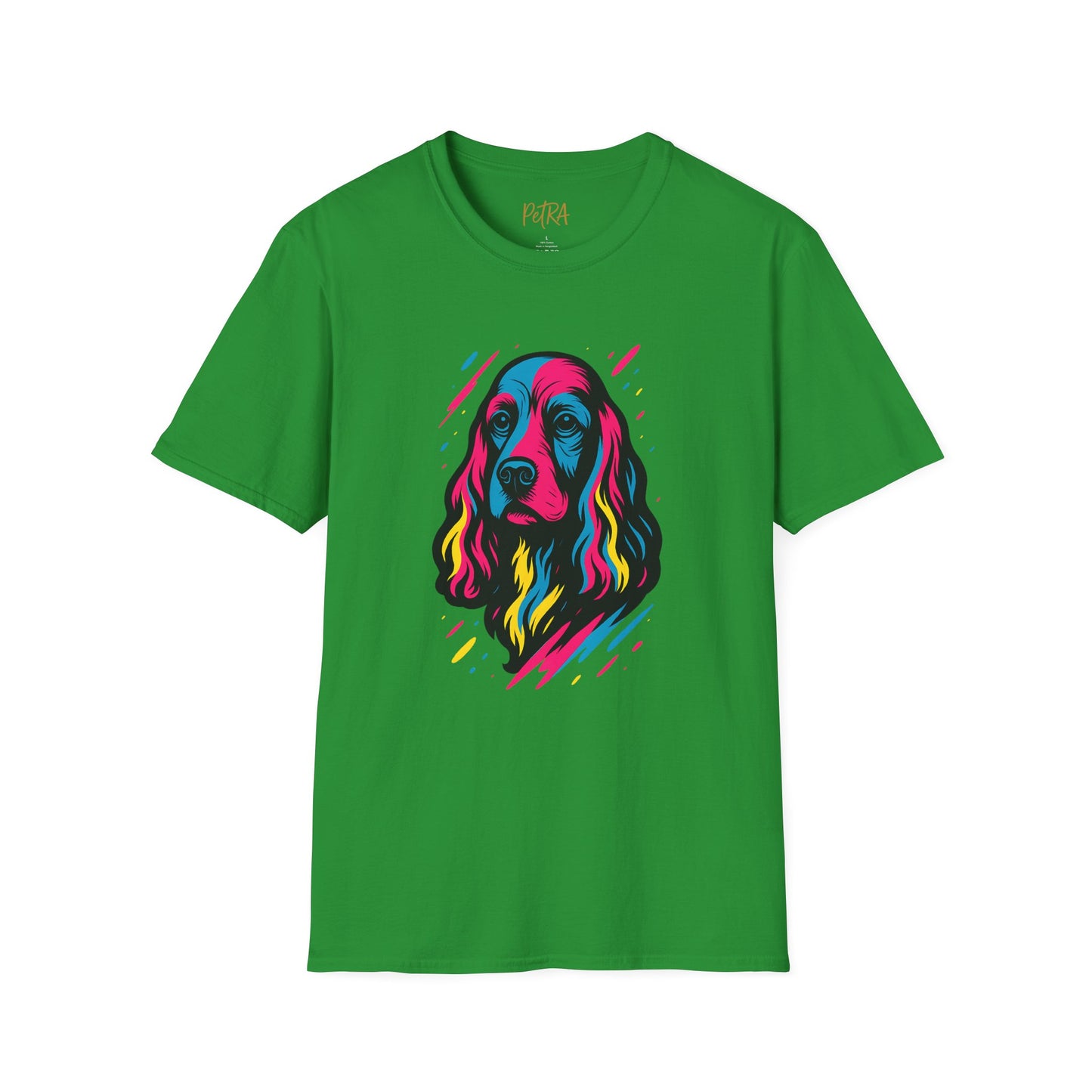 Cocker Spaniel T Shirt – Neo Pop Art Portrait – Unisex Fit