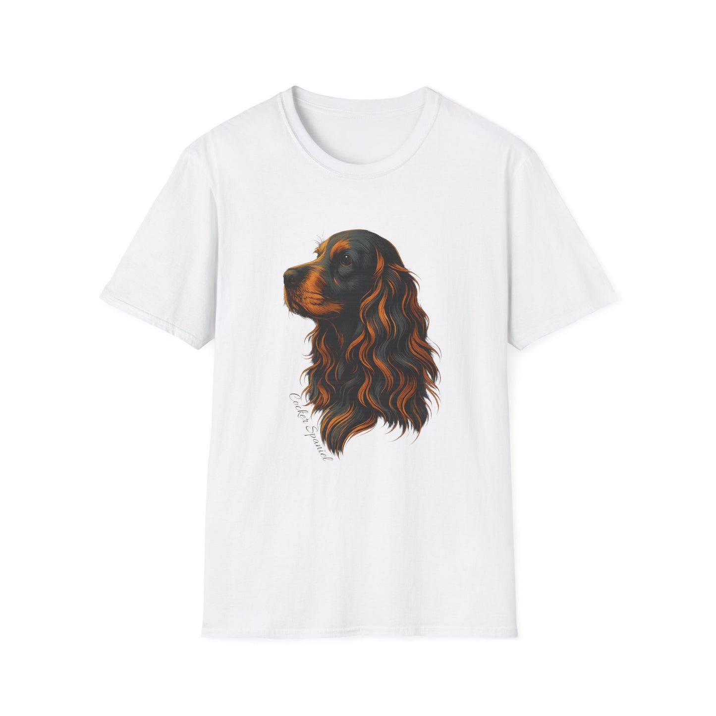 Cocker Spaniel T Shirt – Elegant Head Study Portrait – Unisex Fit