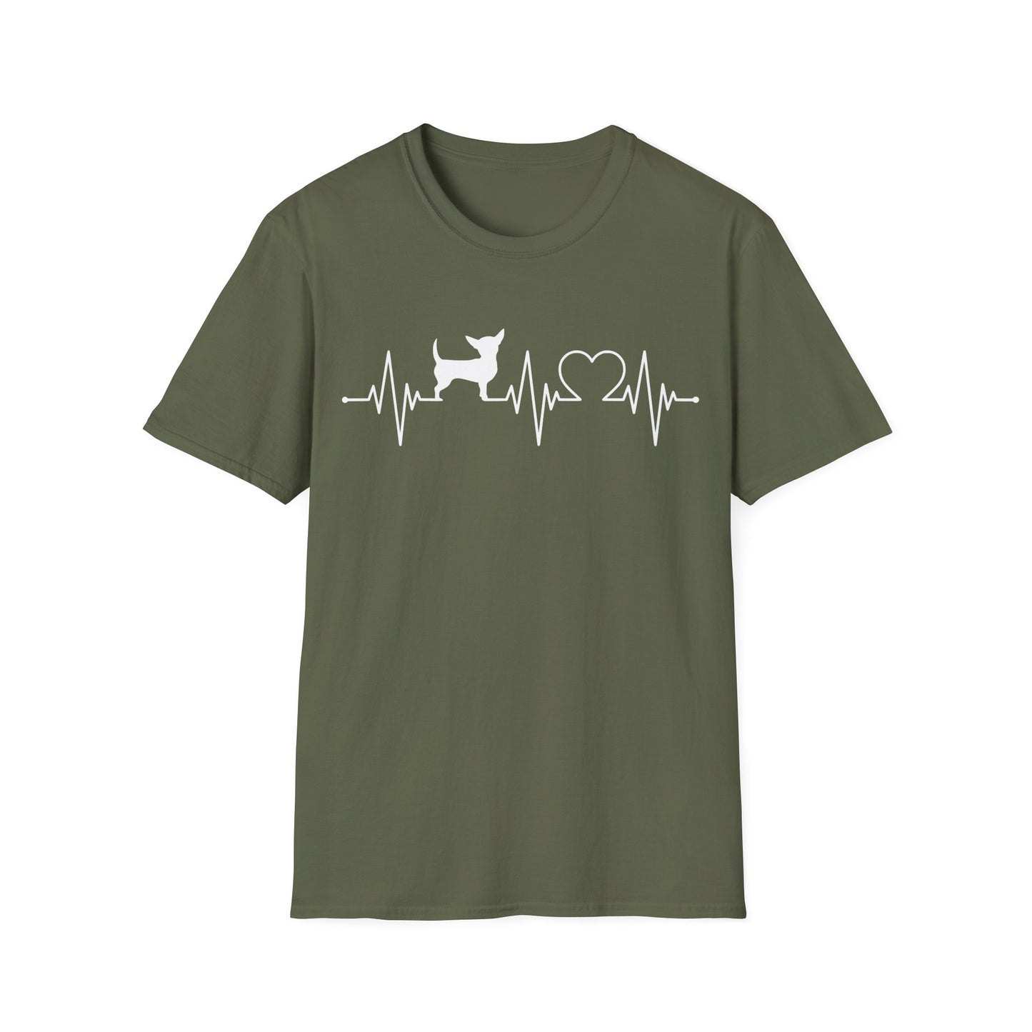 Chihuahua T Shirt – Heartbeat Design – Unisex Fit